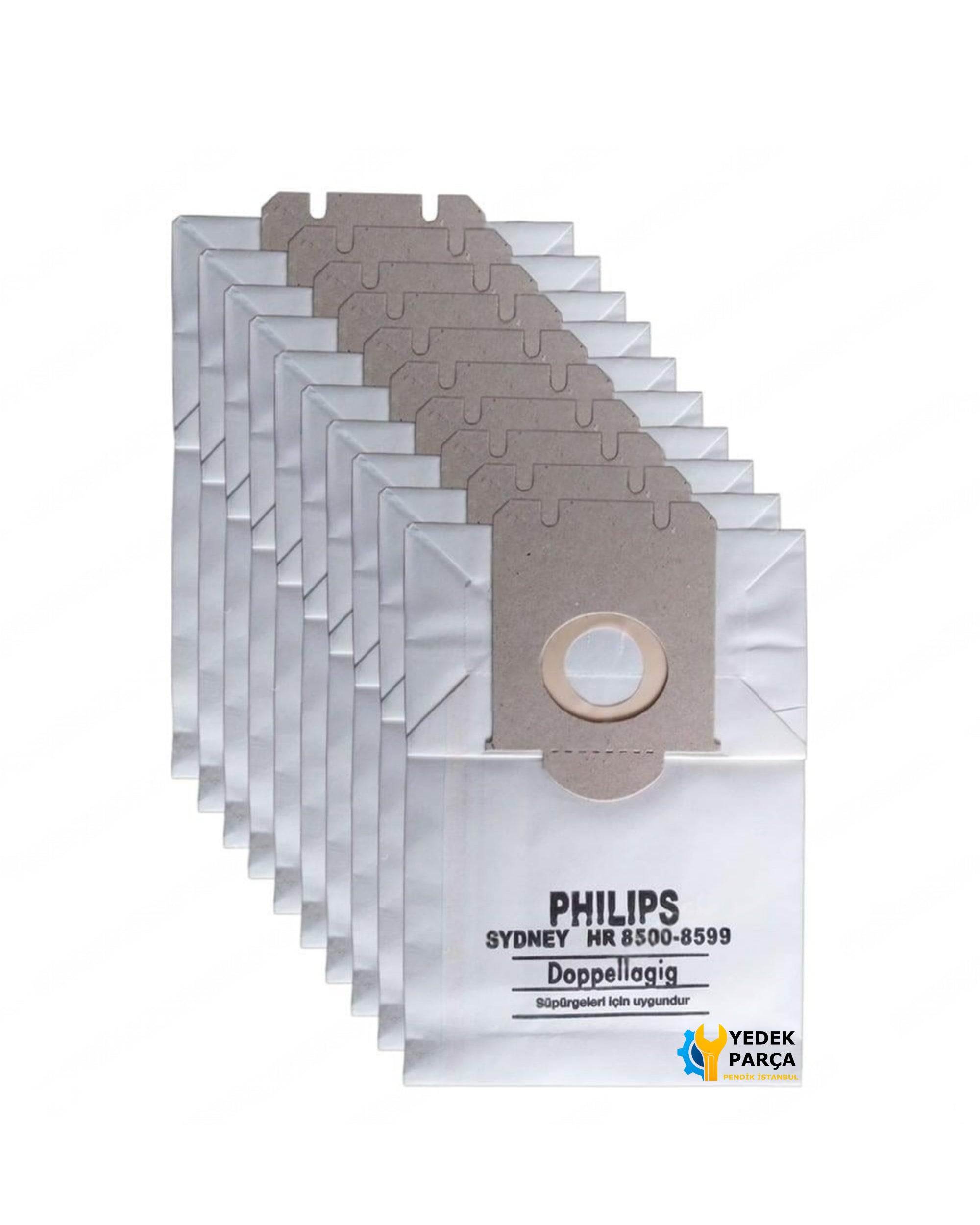 Philips Uyumlu FC 9050 - 9079 Serie - Jewel Süpürge Kağıt Toz Torbası 10 Adet