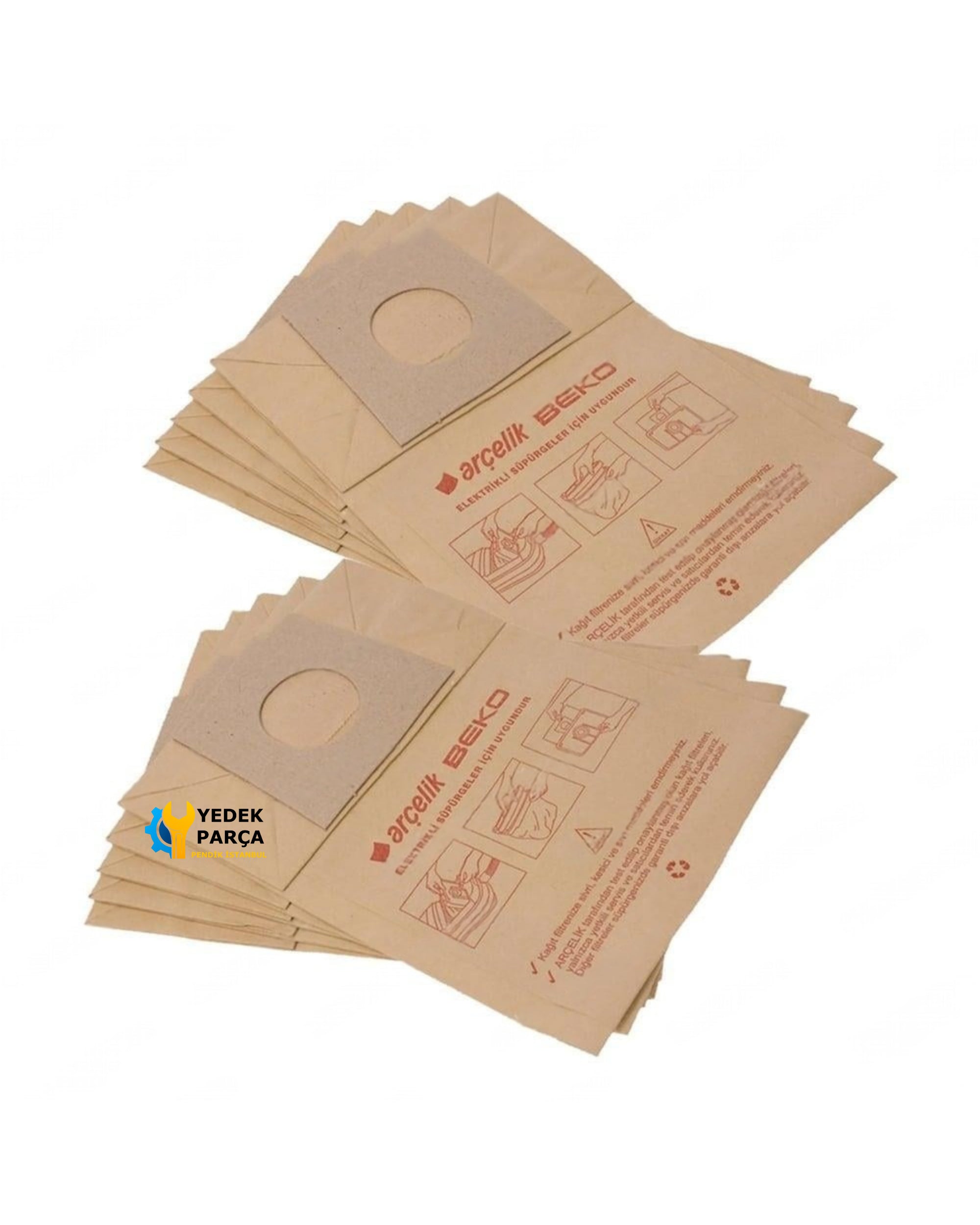 Arçelik Uyumlu S 911 - S 941 Süpürge Kağıt Toz Torbası 10 Adet