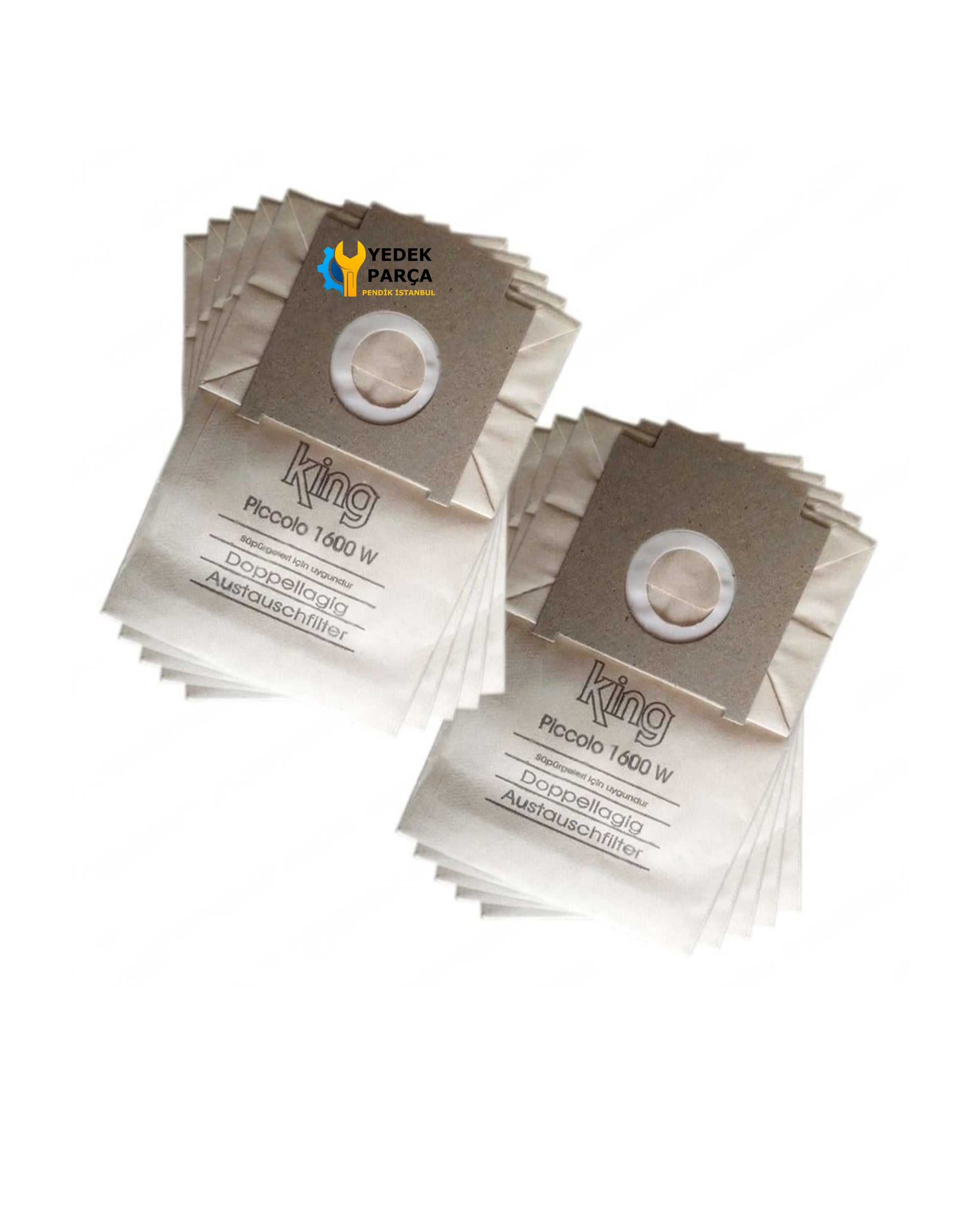 King Uyumlu Piccolo Süpürge Kağıt Toz Torbası 10 Adet