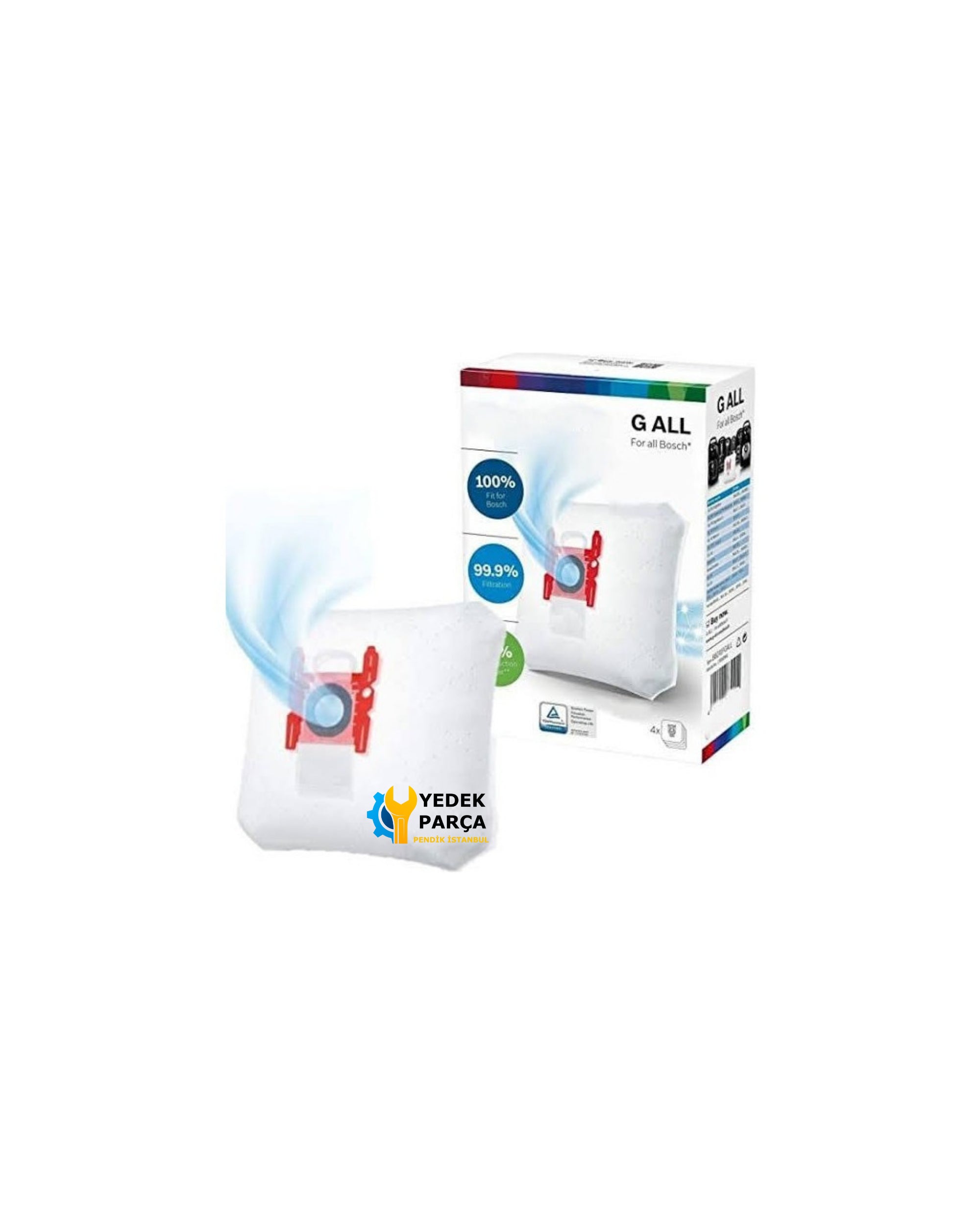 Bosch Uyumlu BGB 6SIL1 ProSilence Süpürge Type G ALL Toz Torbası 8 Adet Kutulu