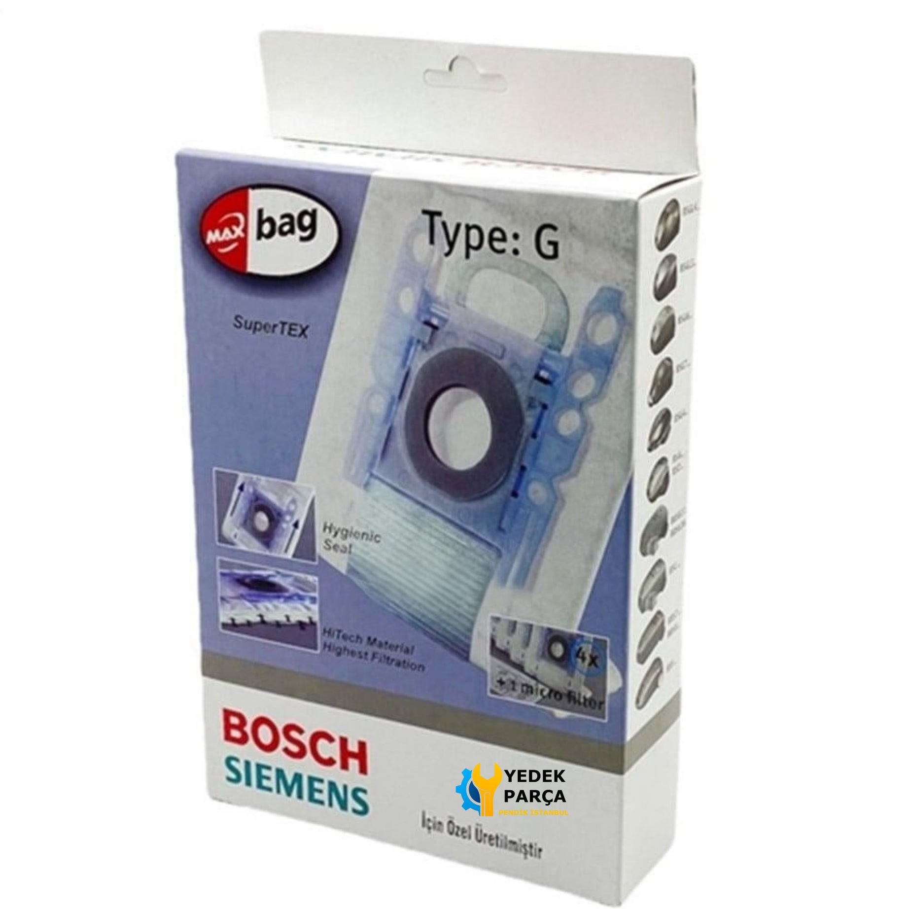 Bosch Uyumlu BSG 62004 Elektrikli Süpürge Kutulu Toz Torbası