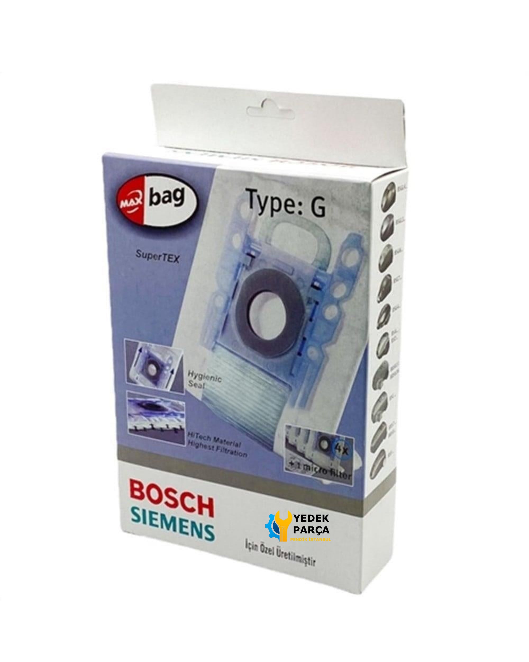 Bosch Uyumlu BSG 62004 Elektrikli Süpürge Kutulu Toz Torbası