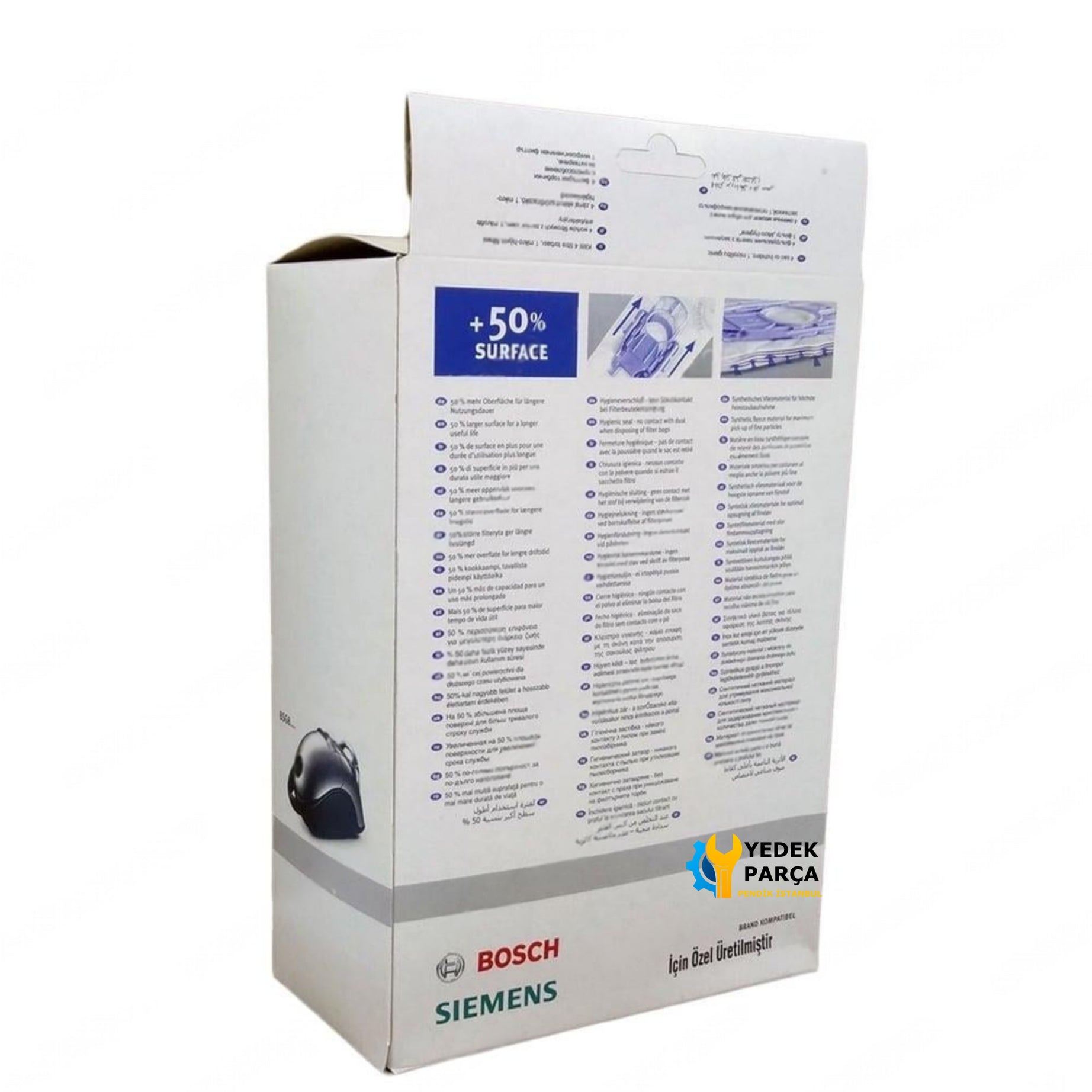 Siemens Uyumlu VS 08GP 1266 Süpürge Toz Torbası (8 Adet)