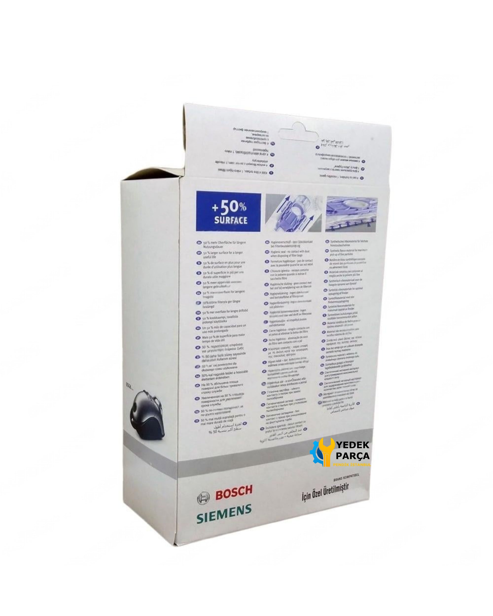 Siemens Uyumlu VZ 92351 Süpürge Toz Torbası (8 Adet)