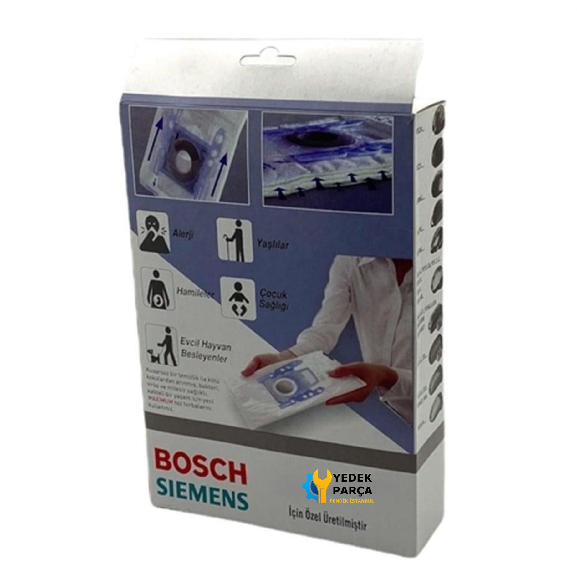 Bosch Uyumlu BSG 62004 Elektrikli Süpürge Kutulu Toz Torbası