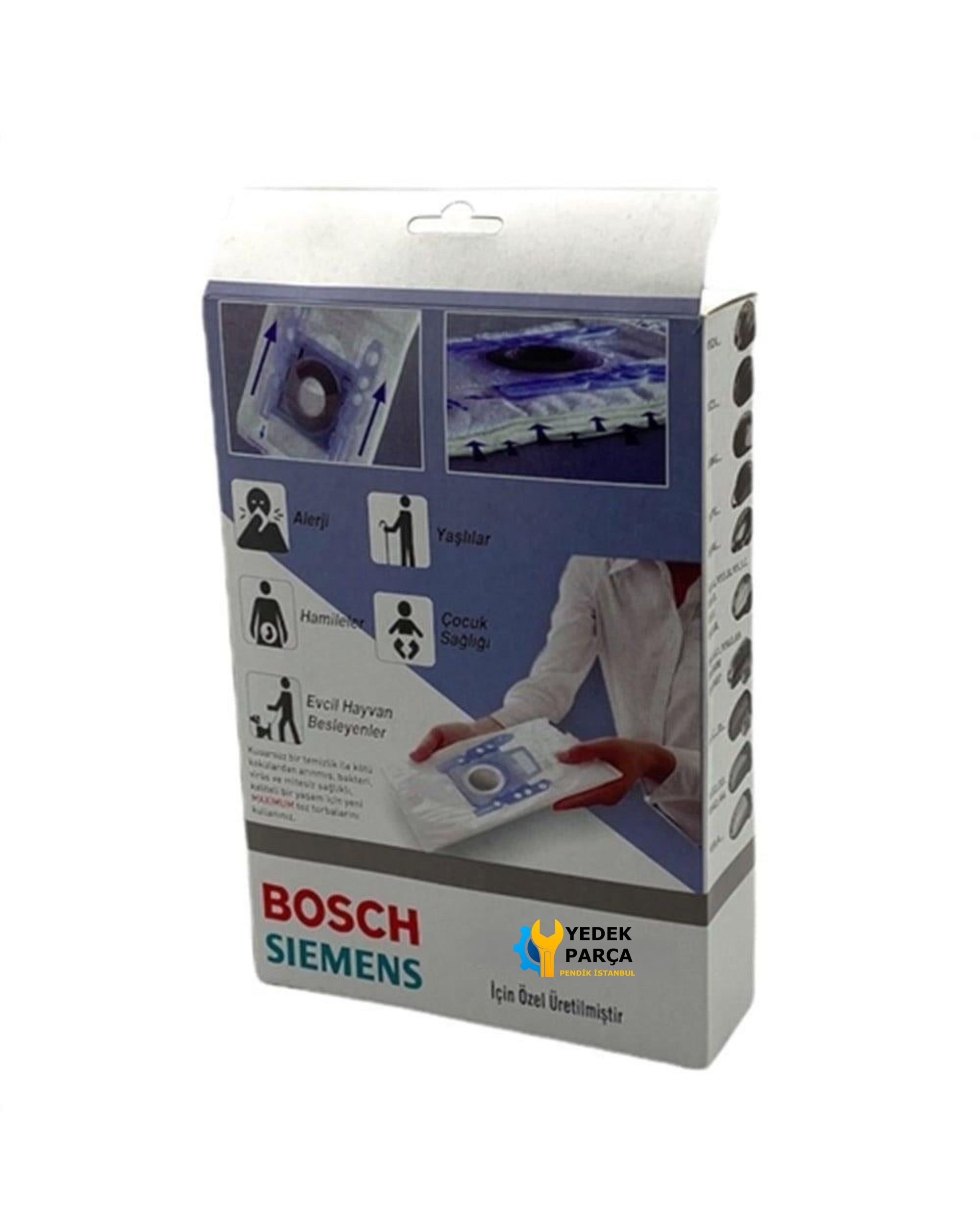 Bosch Uyumlu BSG 62004 Elektrikli Süpürge Kutulu Toz Torbası