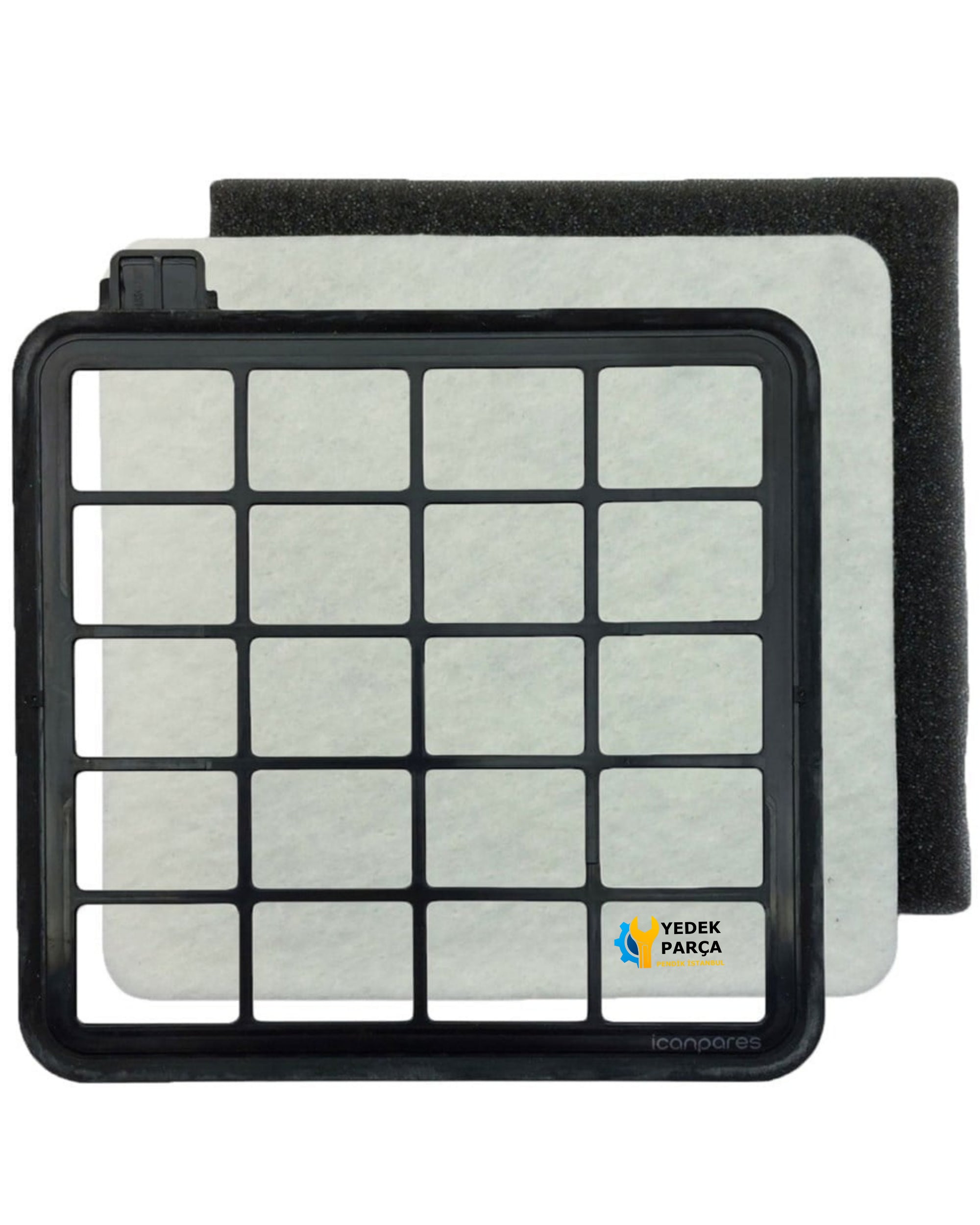 Samsung Uyumlu VC07T357MHB/TR Süpürge Hazne Motor Koruma Filtresi Hediyeli