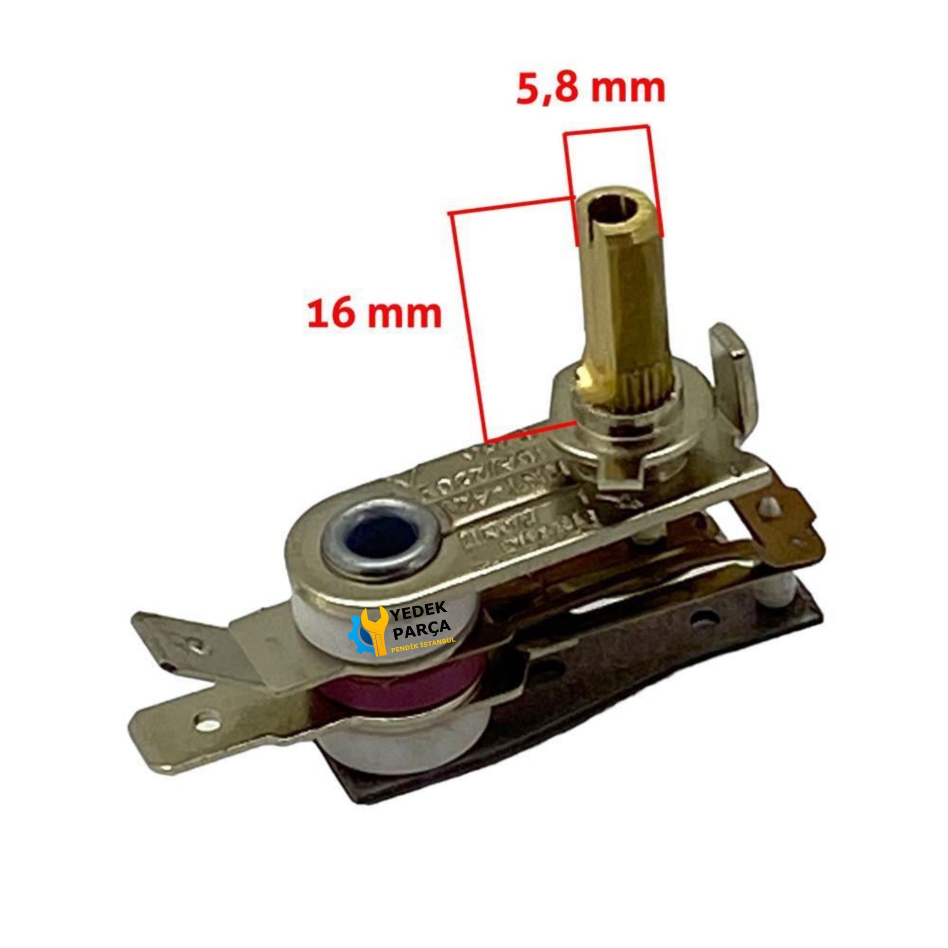 Universal Ütü - Tost Termostatı 10 Amper Kısa Boy