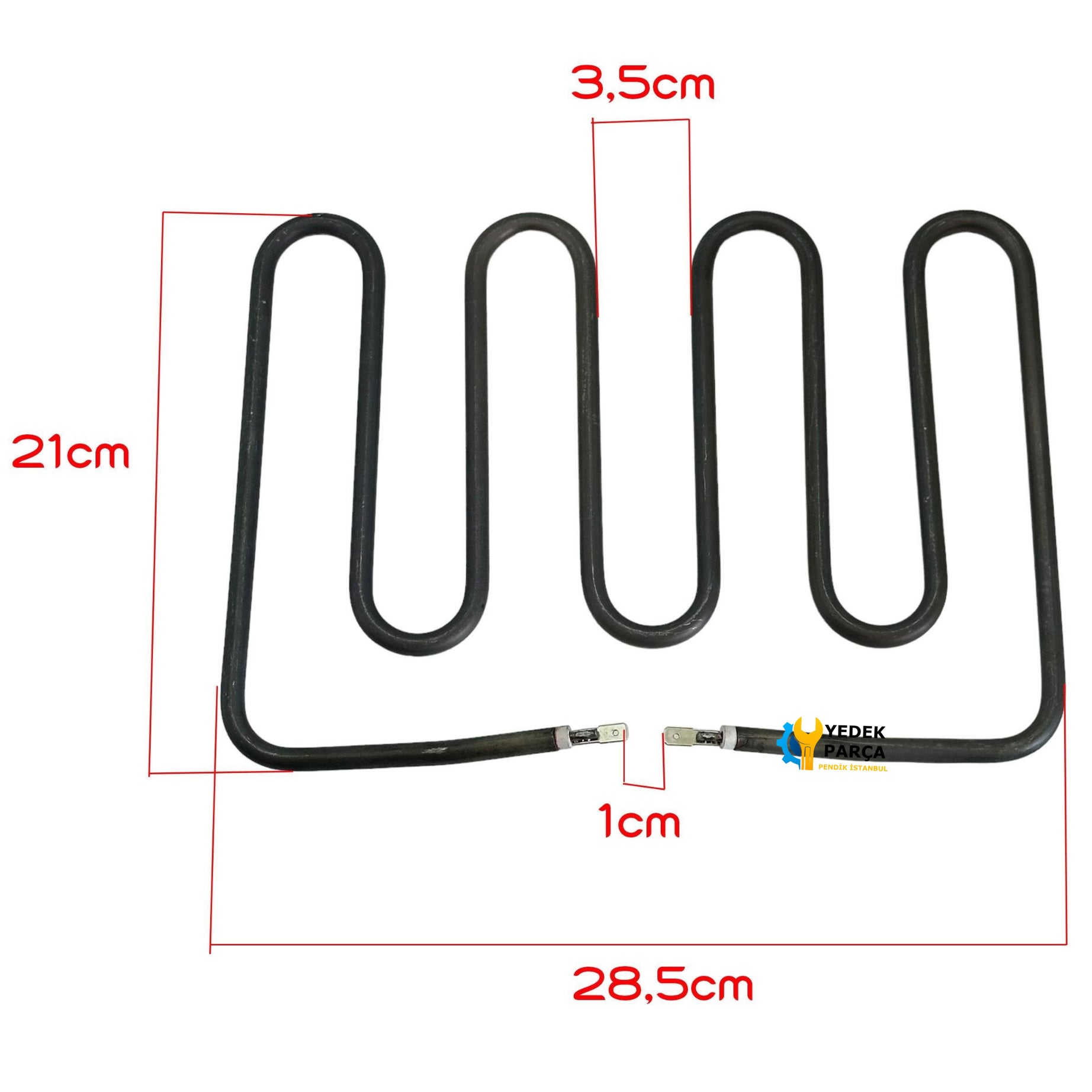 Tost Makinesi Rezistansı - 220V 1000W - Sanayi Tip - 28,5cm-21cm Bir Çok Marka İle Uyumlu
