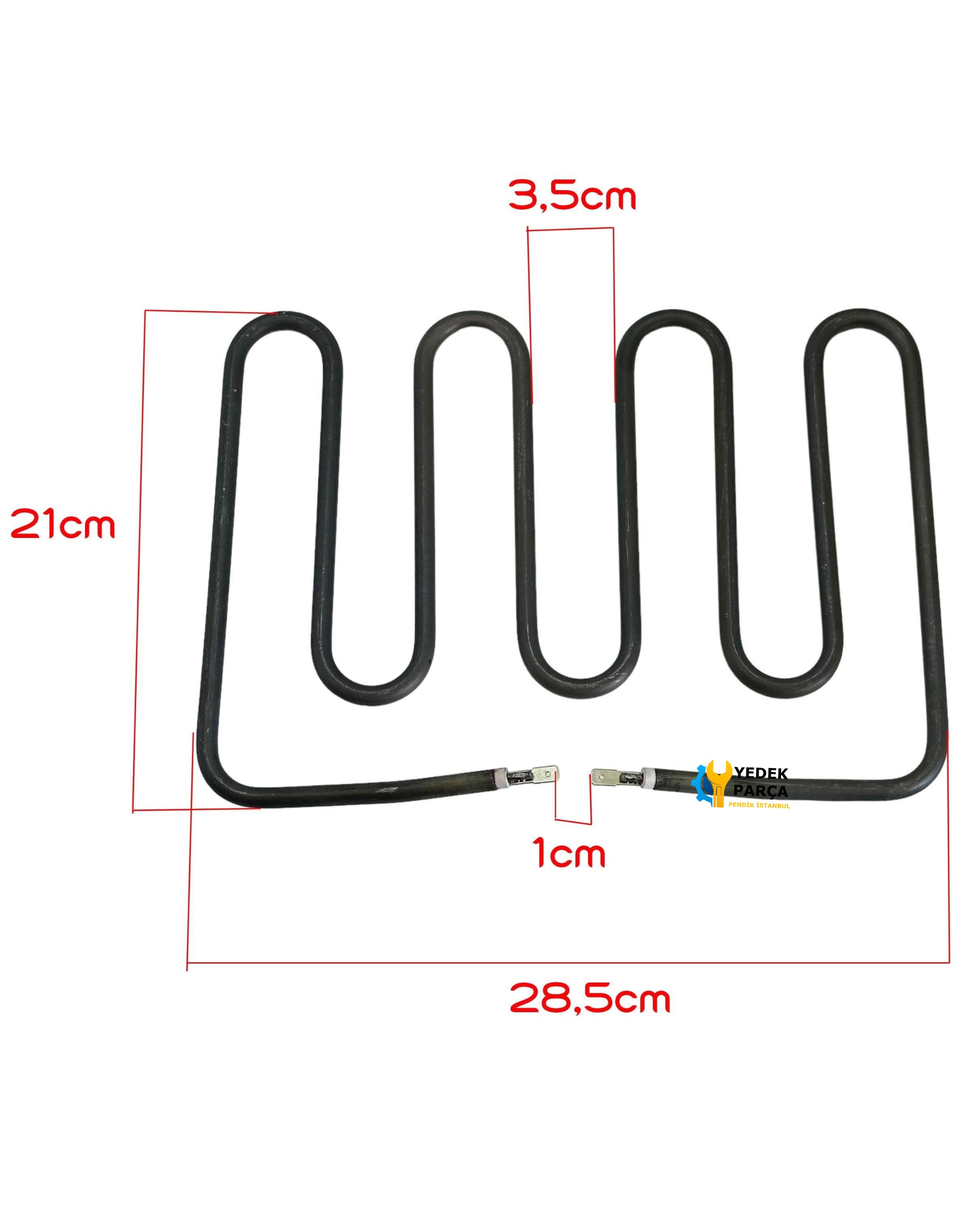 Tost Makinesi Rezistansı - 220V 1000W - Sanayi Tip - 28,5cm-21cm Bir Çok Marka İle Uyumlu