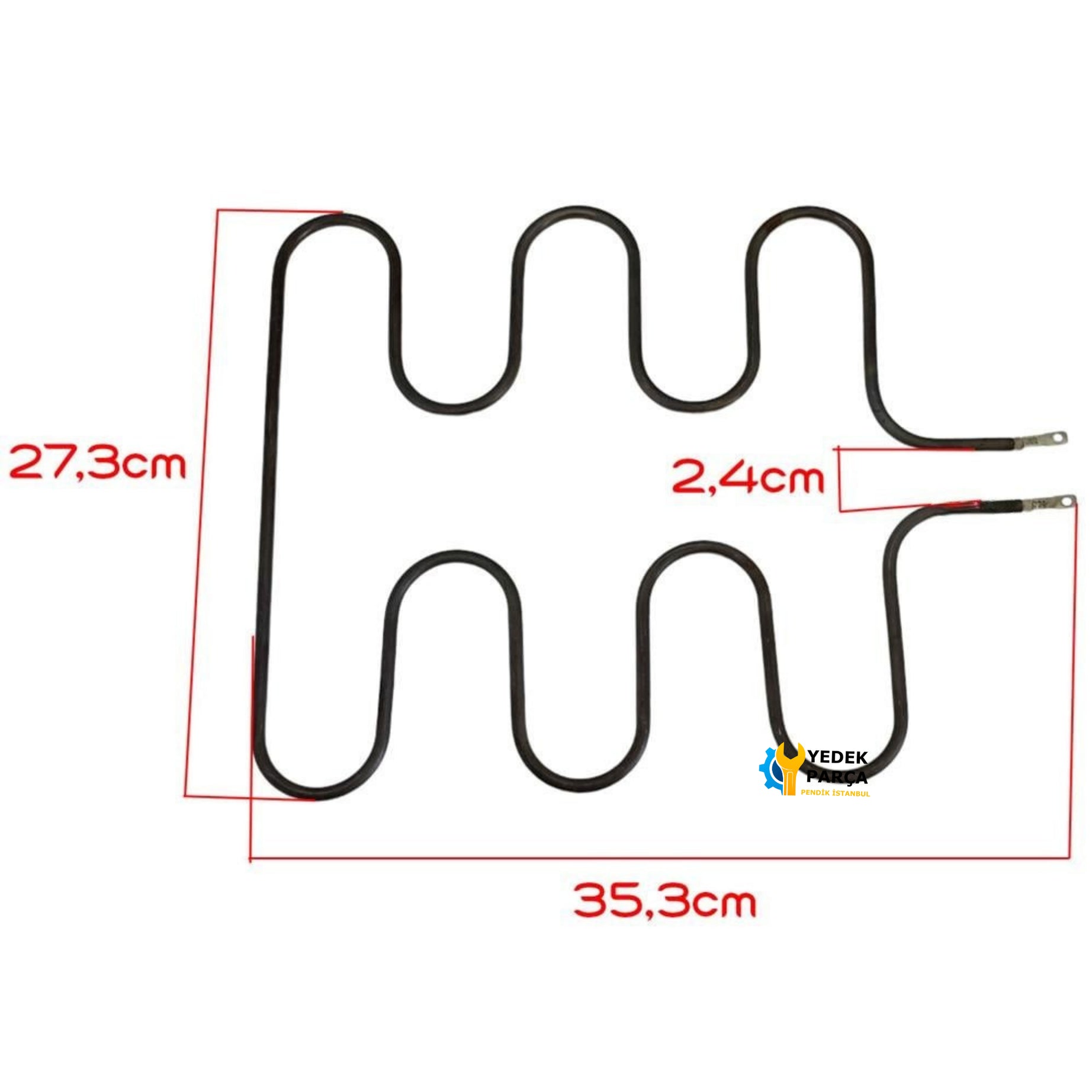 Tost Makinesi Rezistansı - 220V 2000W - Barbekü Flanşsız Bir Çok Marka İle Uyumlu