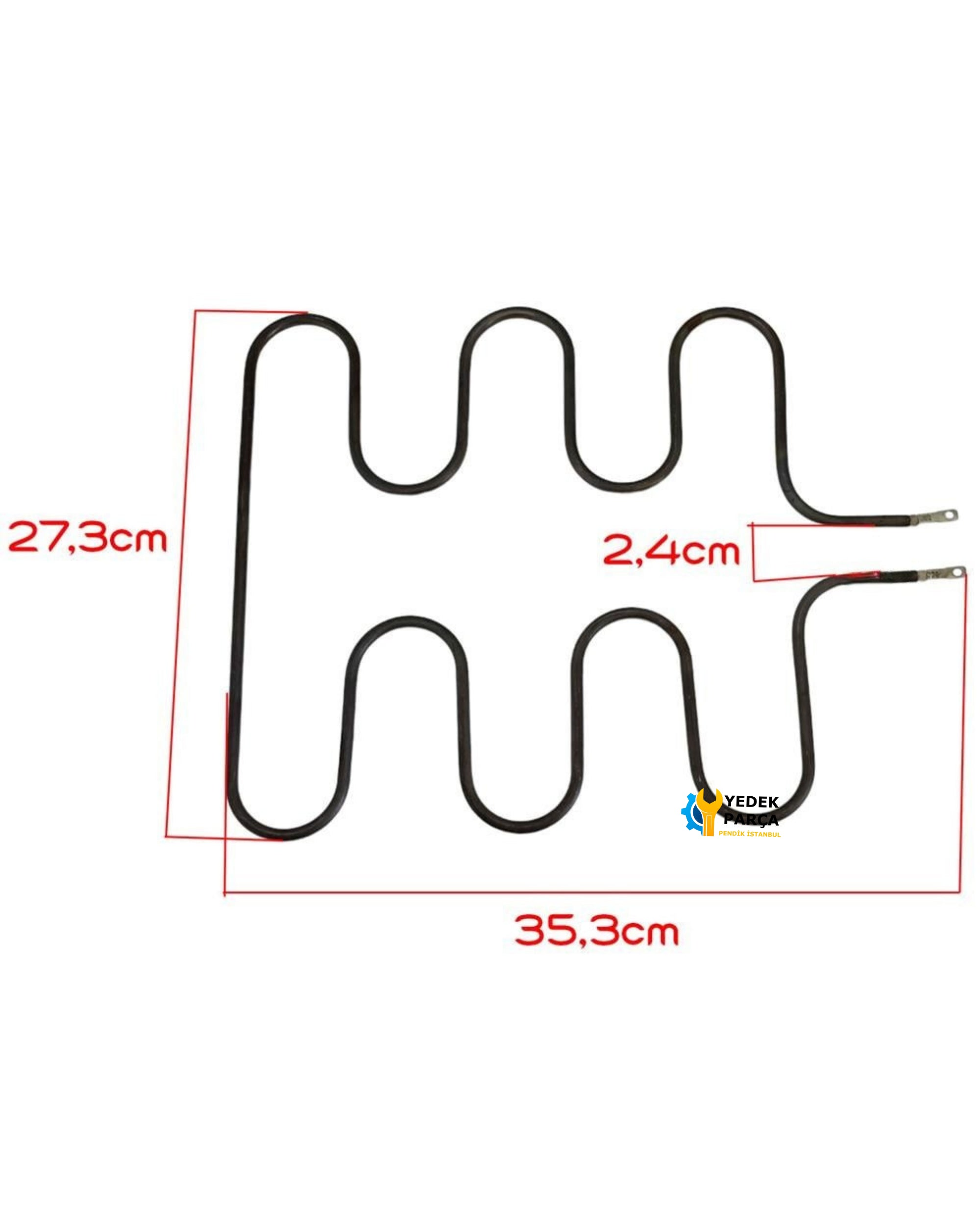 Tost Makinesi Rezistansı - 220V 2000W - Barbekü Flanşsız Bir Çok Marka İle Uyumlu