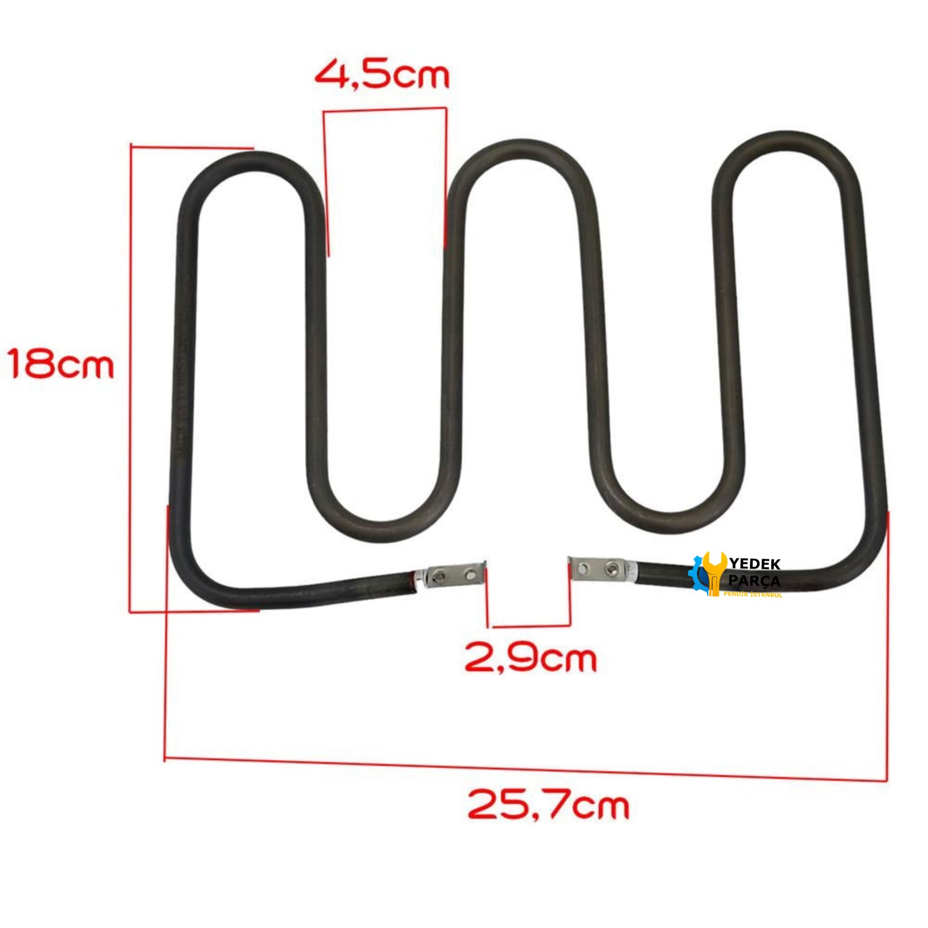 Tost Makinesi Rezistansı - 220V 1000W - Sanayi Tip Bir Çok Marka İle Uyumlu