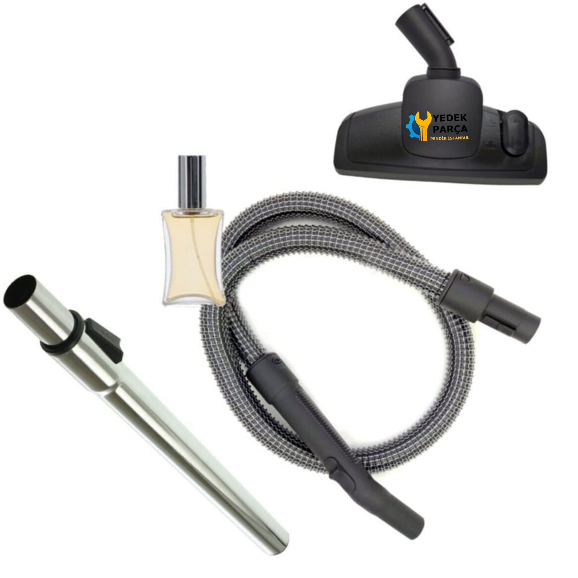 Beko Uyumlu BKS 1240 Elektrikli Süpürge Çelik Telli Hortumu Emici Yer başlığı Teleskopik Boru Hortum Hediyeli