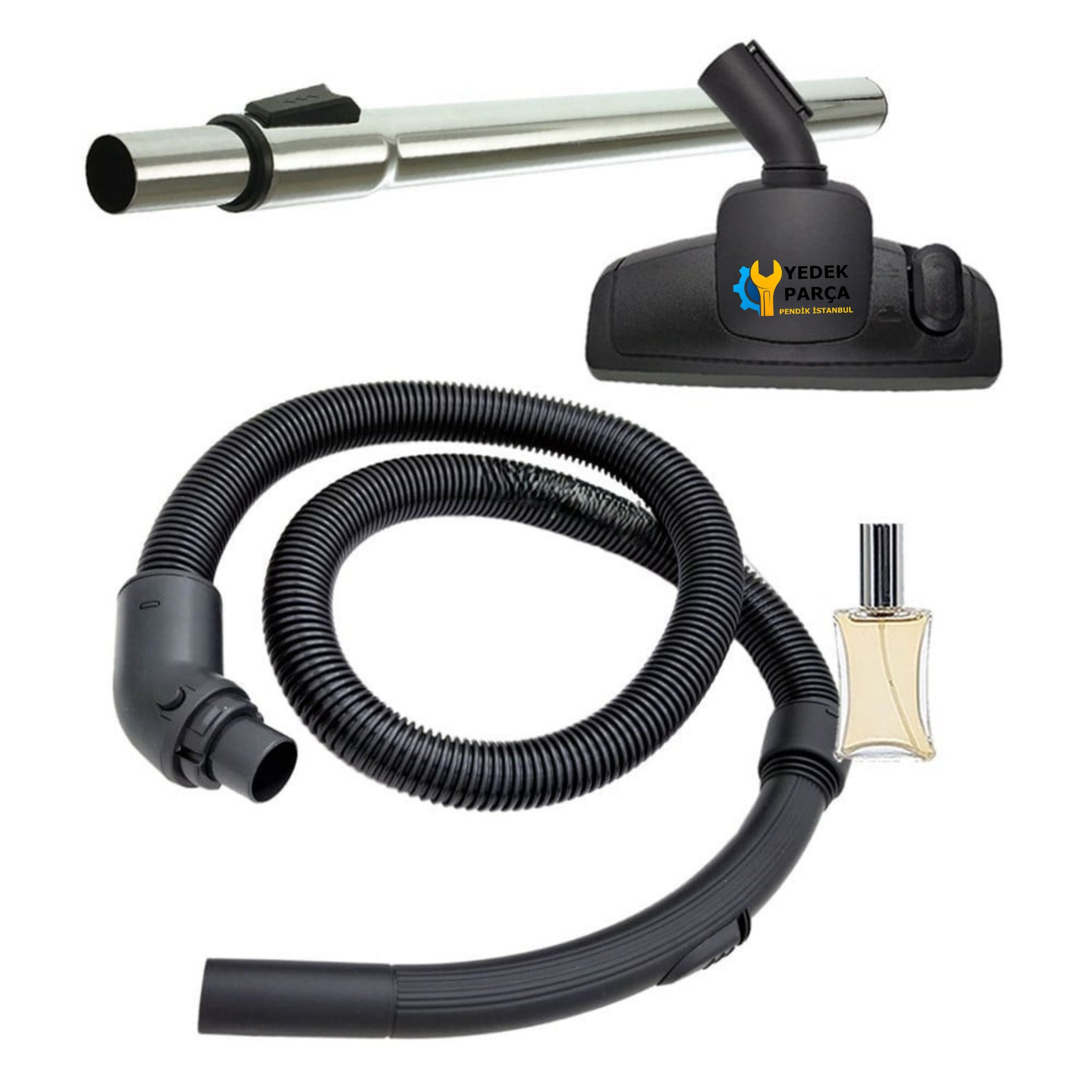 Philips Uyumlu FC 8442 Hortumu Emici Yer Başlık Teleskopik Boru Hediyeli