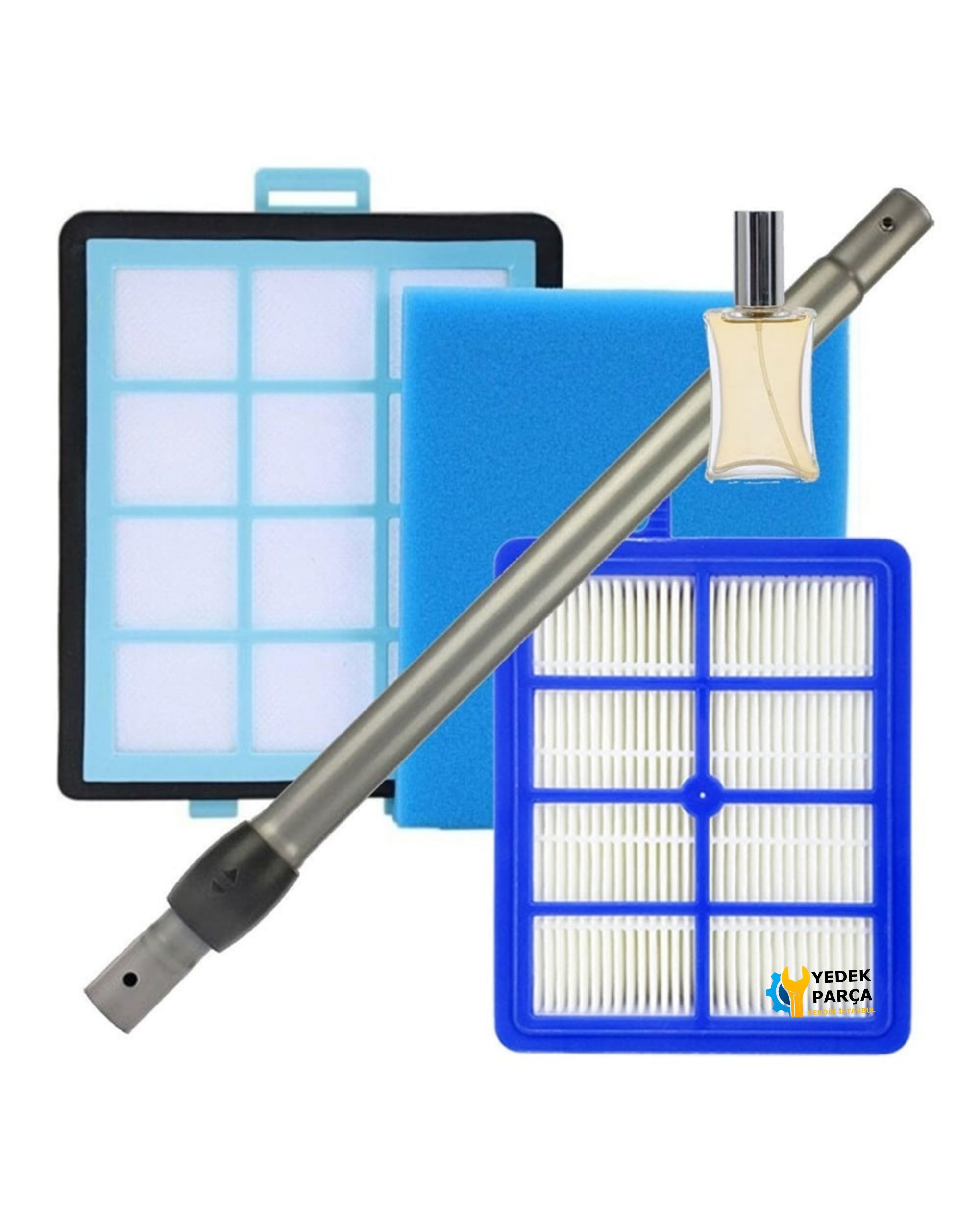 Philips Uyumlu Fc 8766 Süpürge Borusu Ön Filtre Filtre Hepa Filtresi Hediyeli