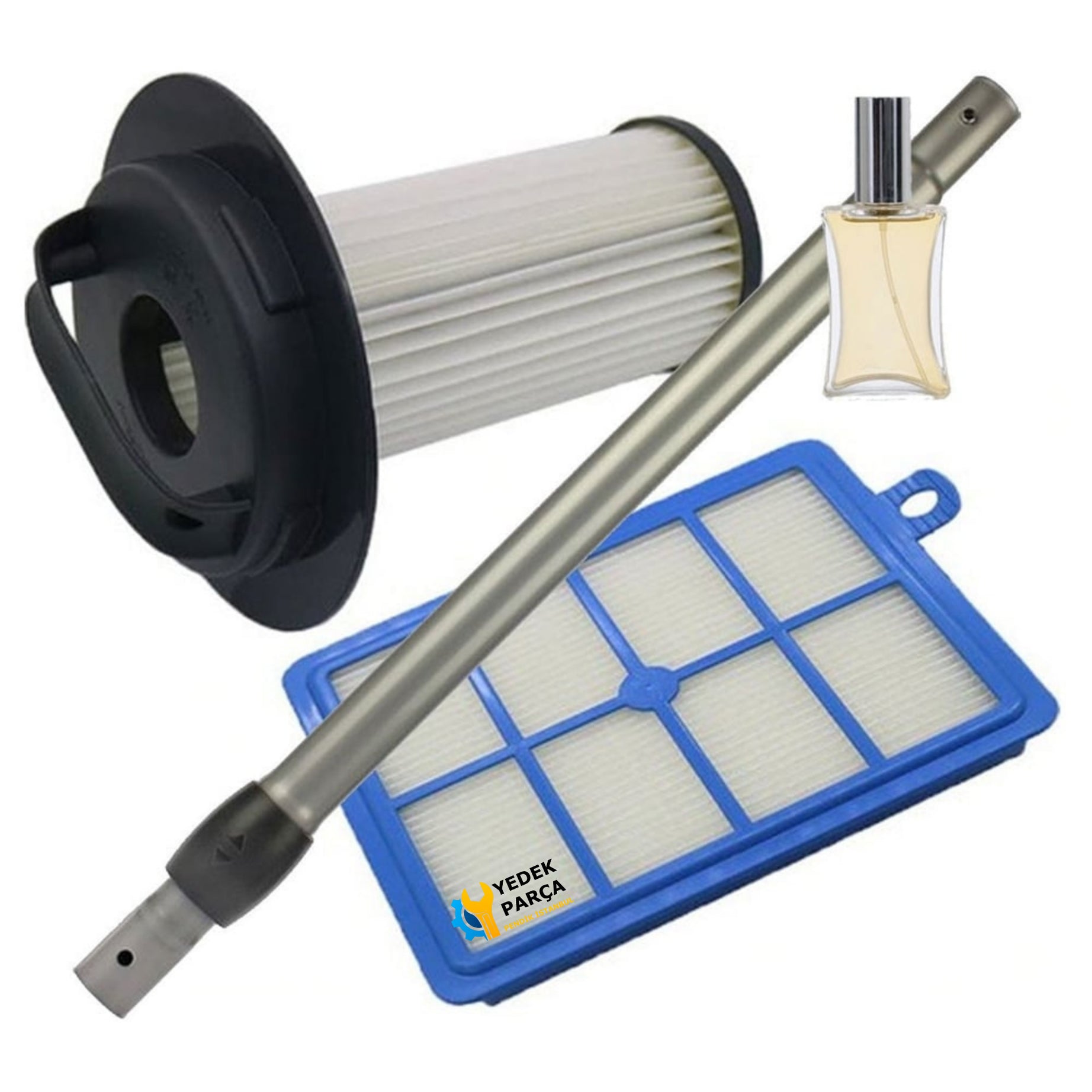 Philips Uyumlu Fc 9218 Süpürge Borusu Silindir Filtre Hepa Filtresi Hediyeli