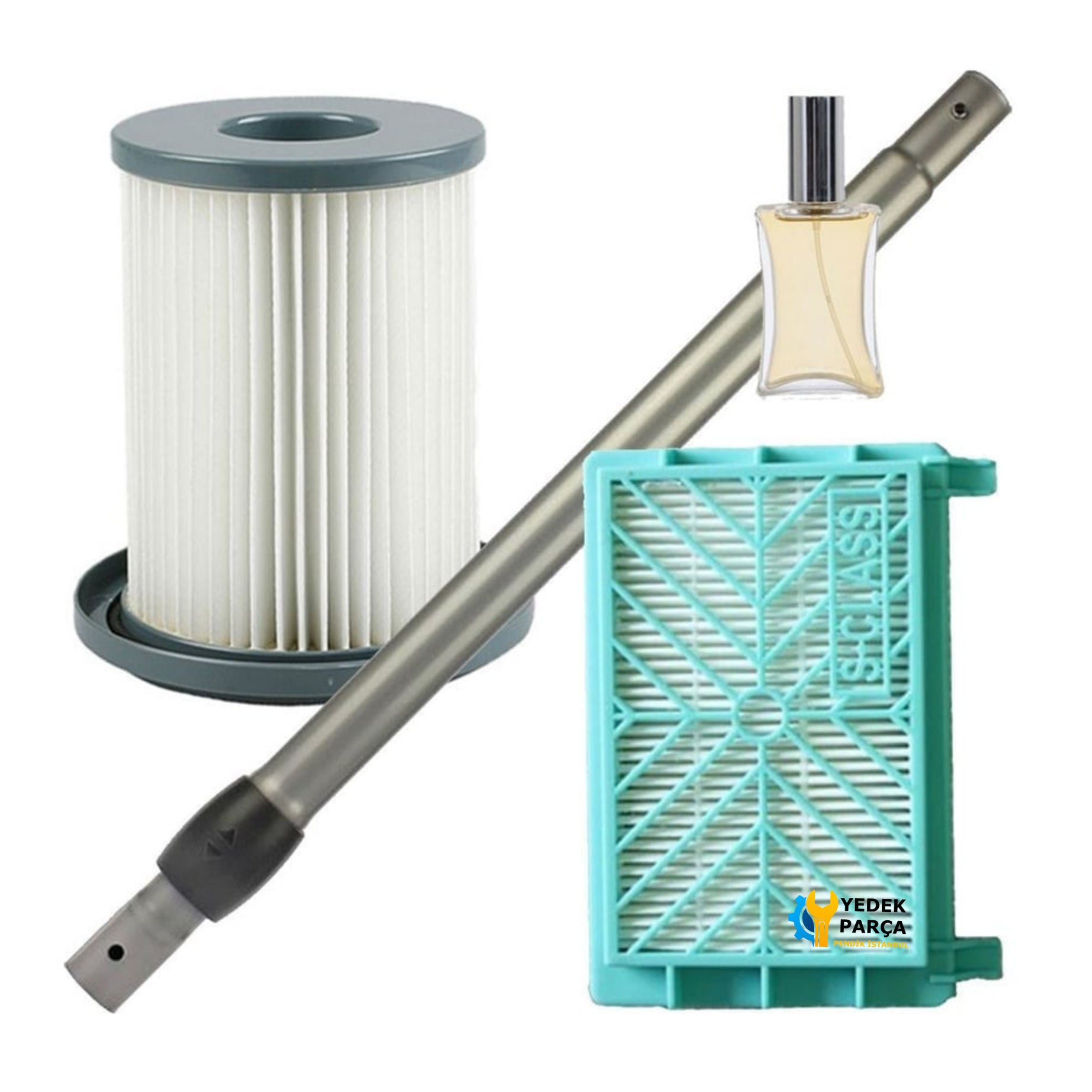 Philips Uyumlu Fc 8732 Süpürge Borusu Silindir Filtre Hepa Filtresi Hediyeli