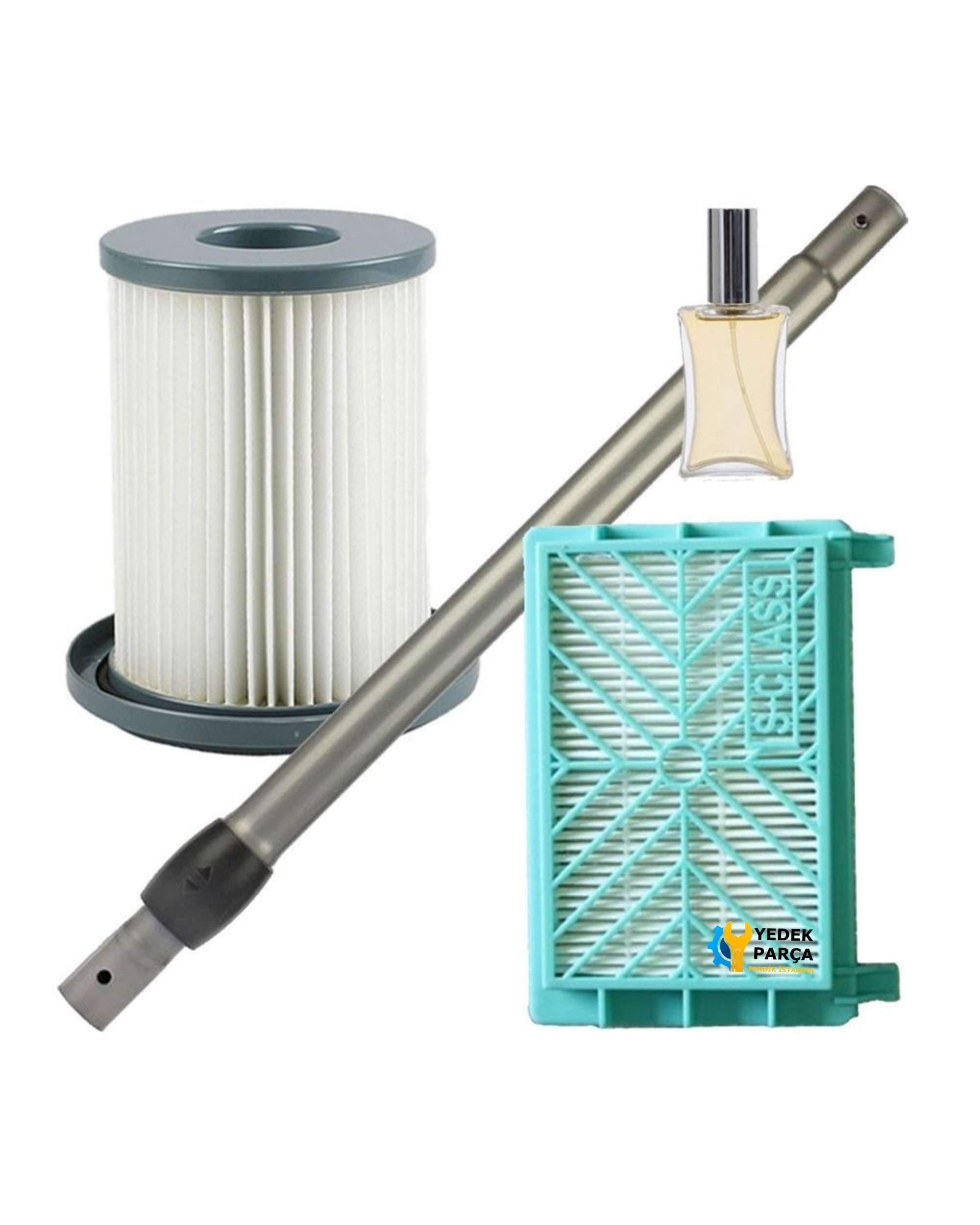 Philips Uyumlu Fc 8732 Süpürge Borusu Silindir Filtre Hepa Filtresi Hediyeli