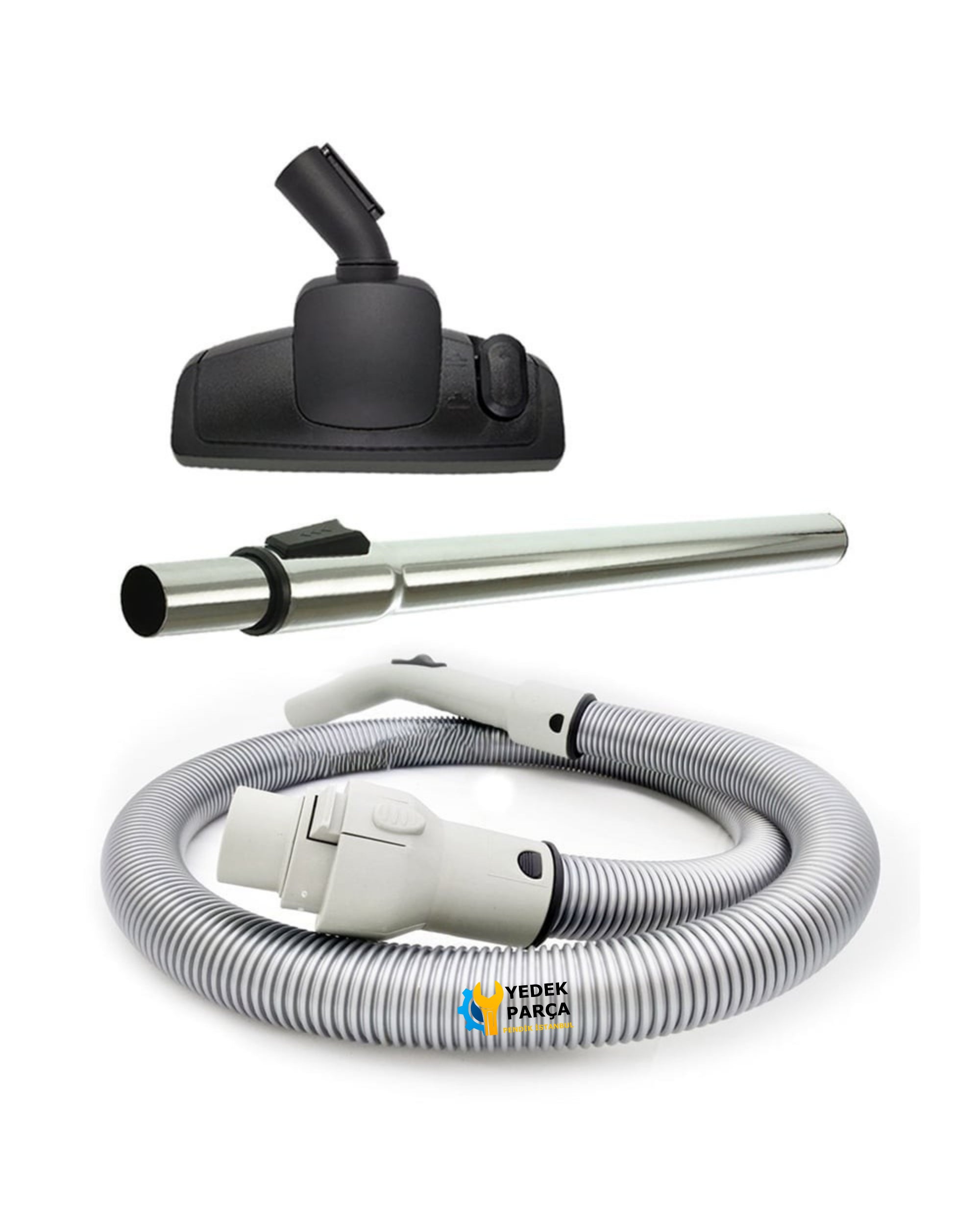 Arçelik Uyumlu S 6400 Orbital Eco Elektrikli Süpürge Hortumu Emici Yer Başlığı Teleskopik Boru