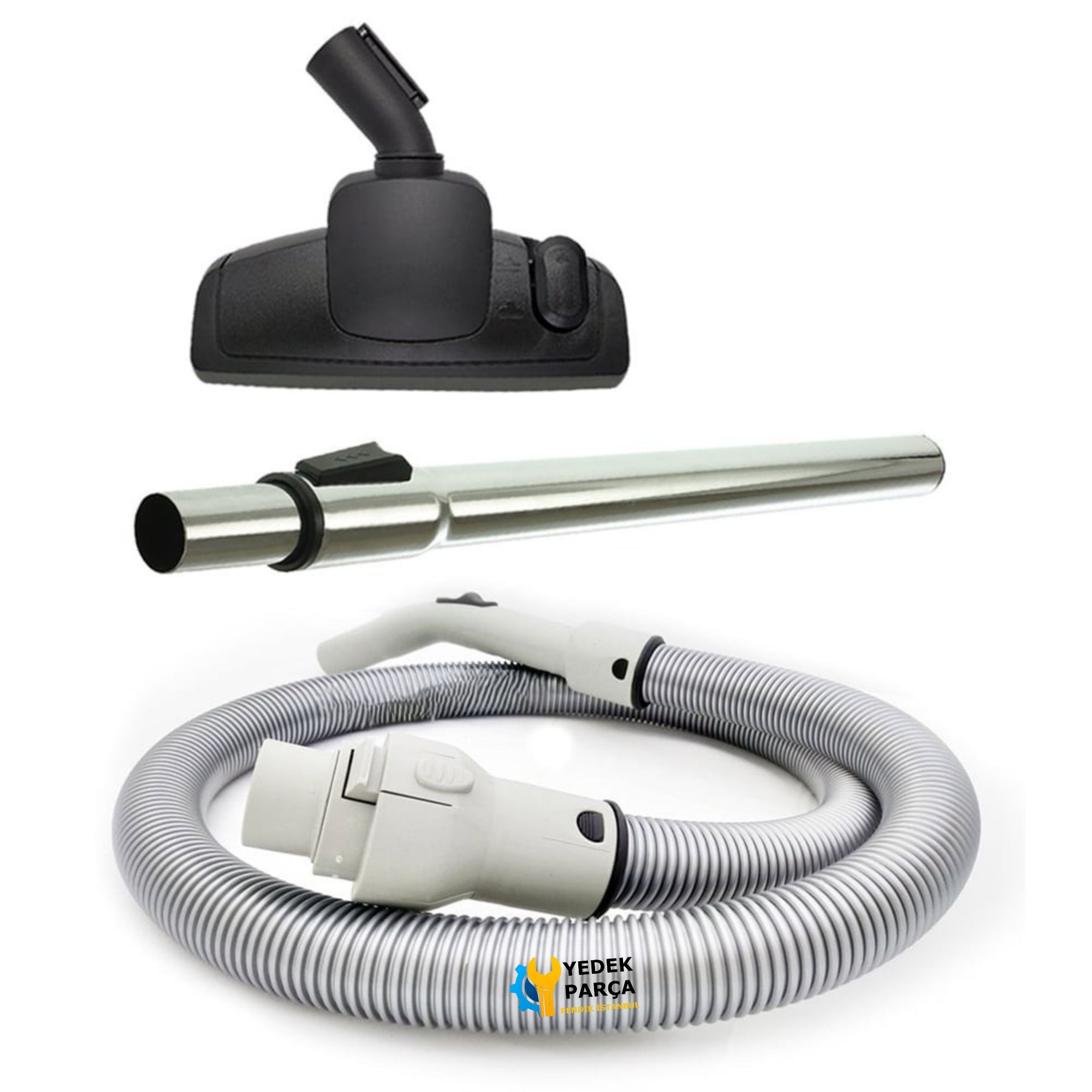 Arçelik Uyumlu S 6840 PY Orbital Eco Elektrikli Süpürge Hortumu Emici Yer Başlığı Teleskopik Boru