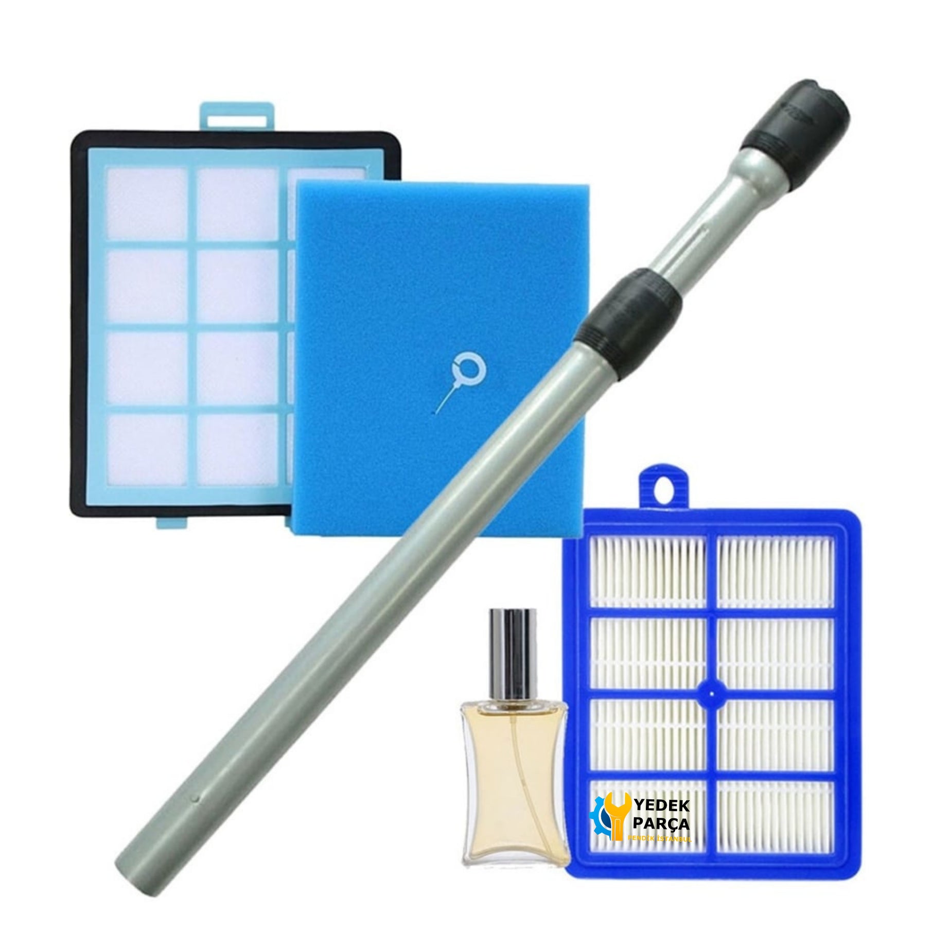 Philips Uyumlu Fc 8770 Powerpro Expert Borusu Ön Filtresi ve Hepa Filtre Hediyeli