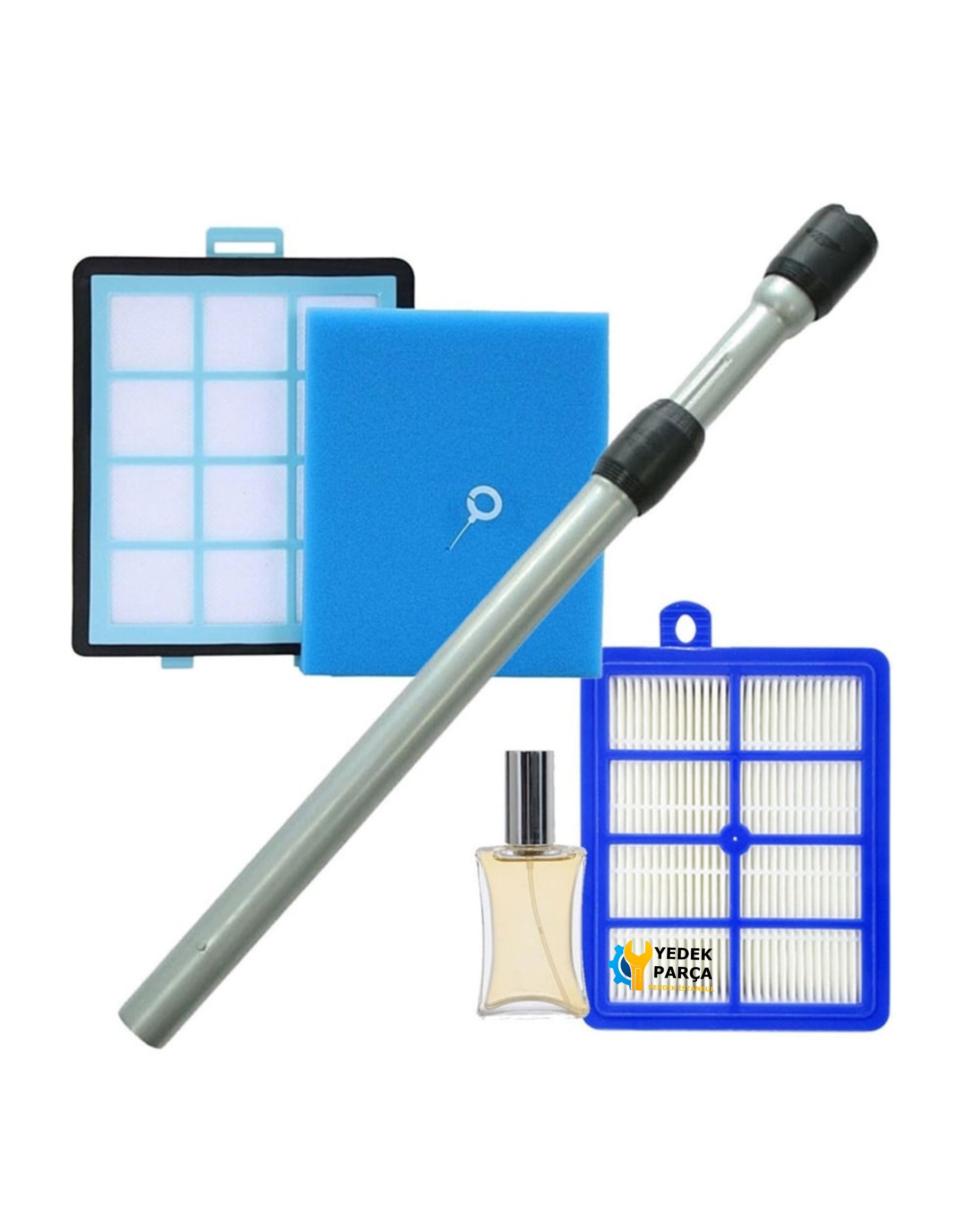 Philips Uyumlu Fc 8770 Powerpro Expert Borusu Ön Filtresi ve Hepa Filtre Hediyeli