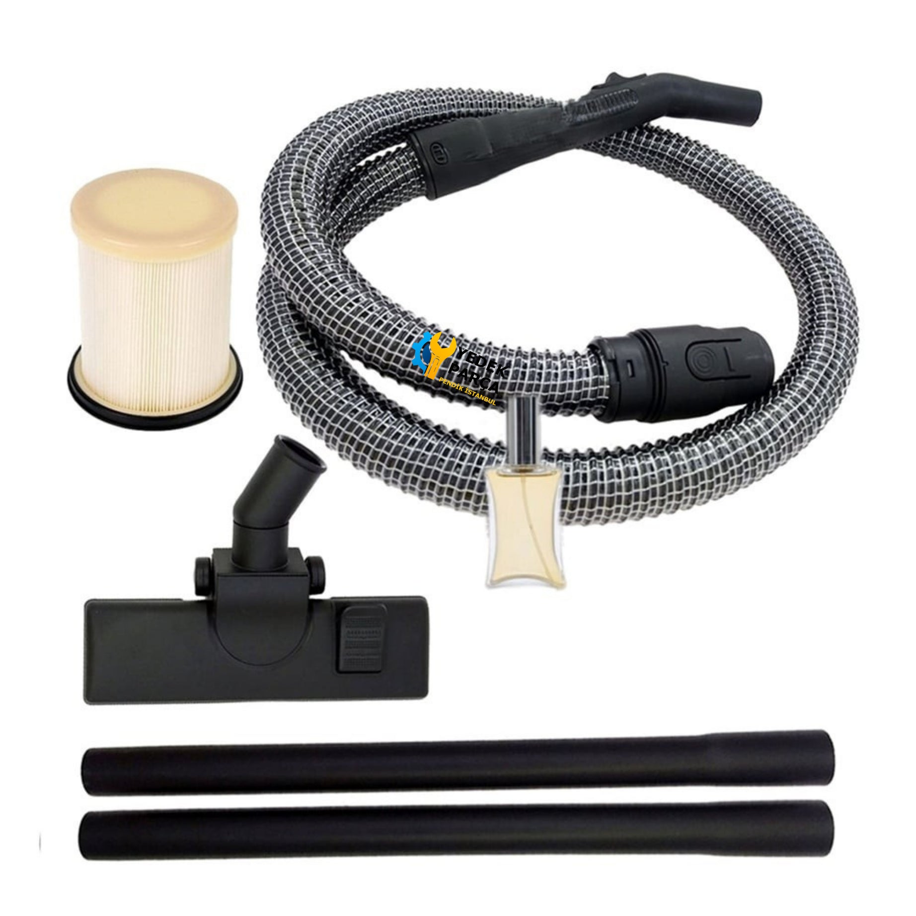 Arnica Uyumlu Bora 7000 Çelik Telli Hortum Başlık Plastik Borusu Filtre Hediyeli