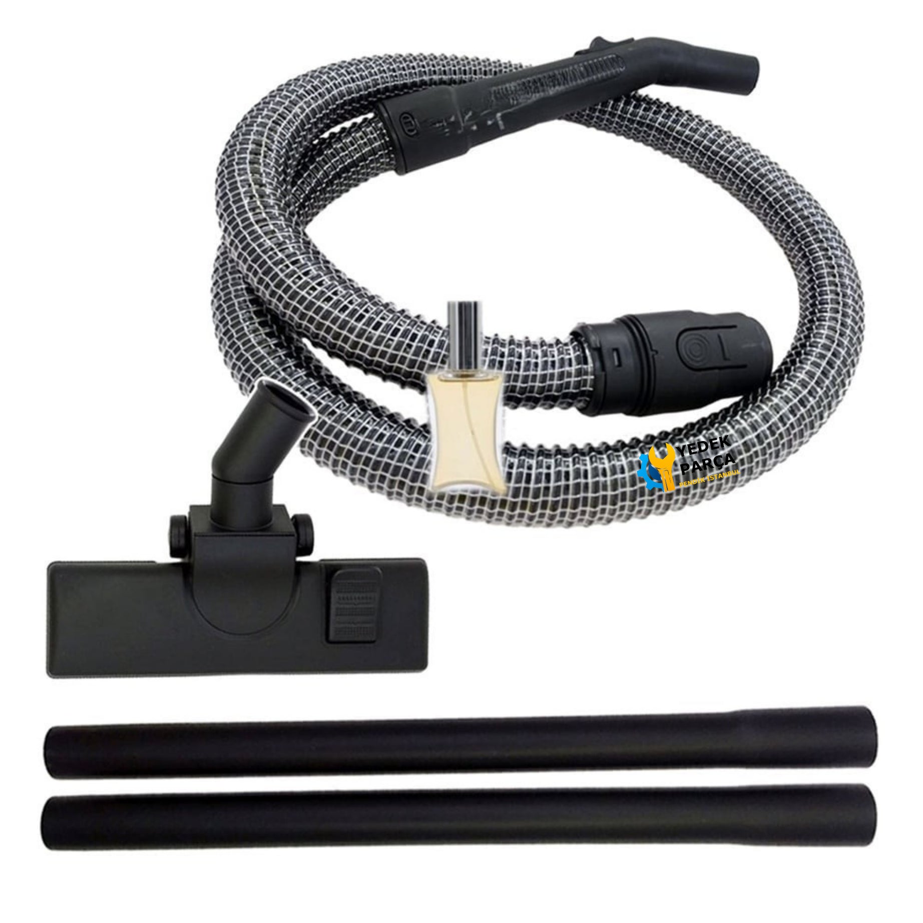 Arnica Uyumlu Bora 4000 Süpürge Çelik Telli Hortumu Başlık Boru Filtre Hediyeli