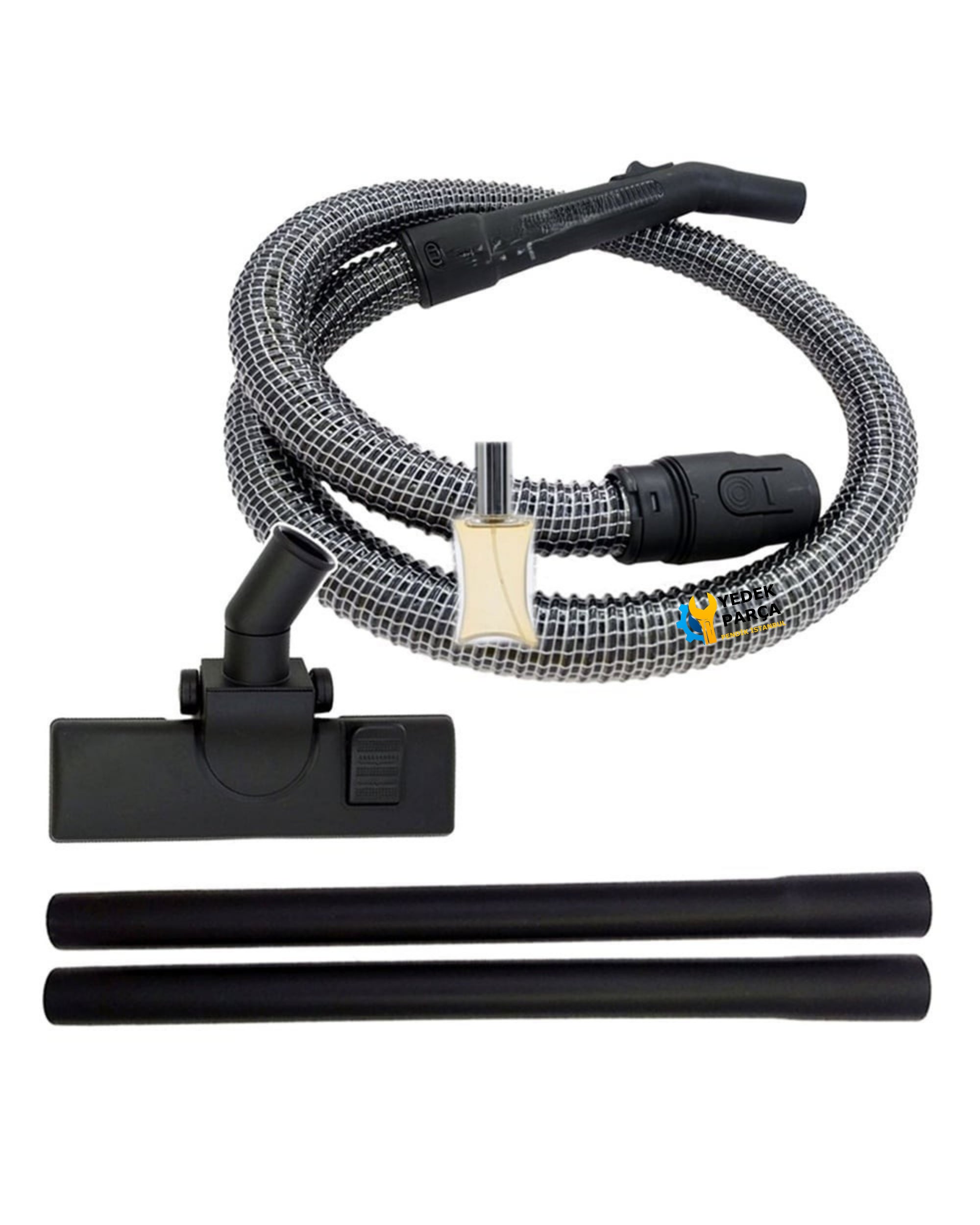 Arnica Uyumlu Bora 4000 Süpürge Çelik Telli Hortumu Başlık Boru Filtre Hediyeli