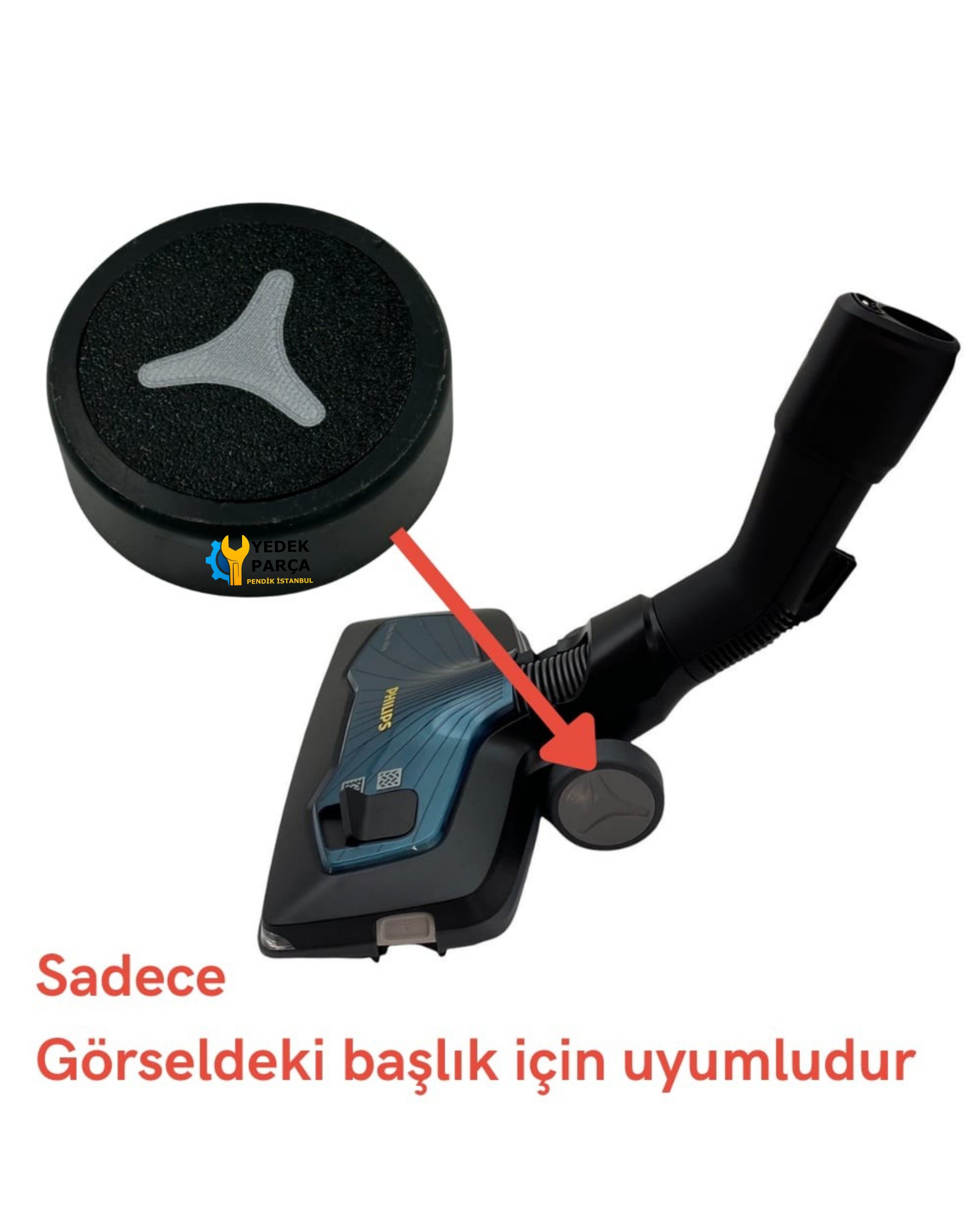 Philips Uyumlu FC 9934 Marathon Ultimate Süpürge TriActive Ultra Emici Başlık Tekerlek Tamir Seti