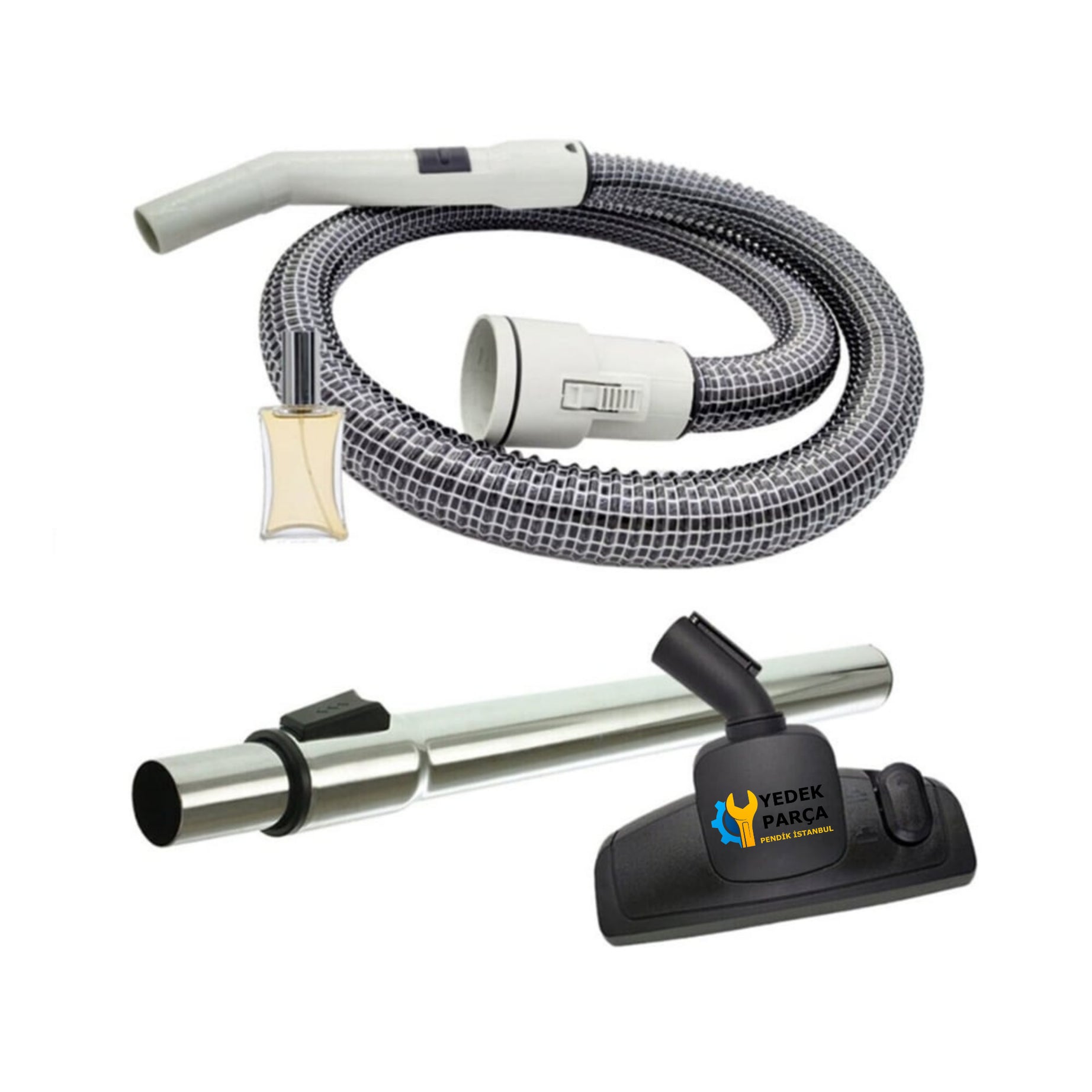 Arnica Uyumlu Proclean 2001 Süpürge Çelik Telli Hortumu Emici Yer Başlığı Teleskopik Boru Hediyeli