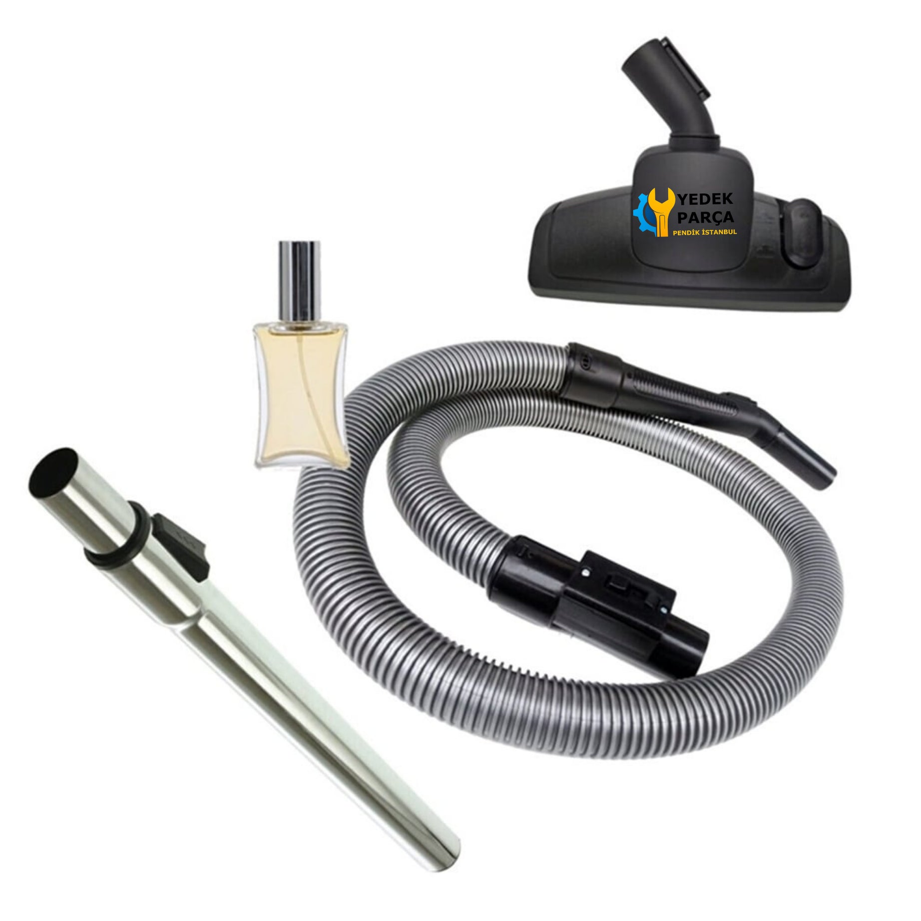 Arçelik Uyumlu S 4122 Kanguru Elektrikli Süpürge Hortumu Emici Yer Başlığı Teleskopik Boru Hediyeli