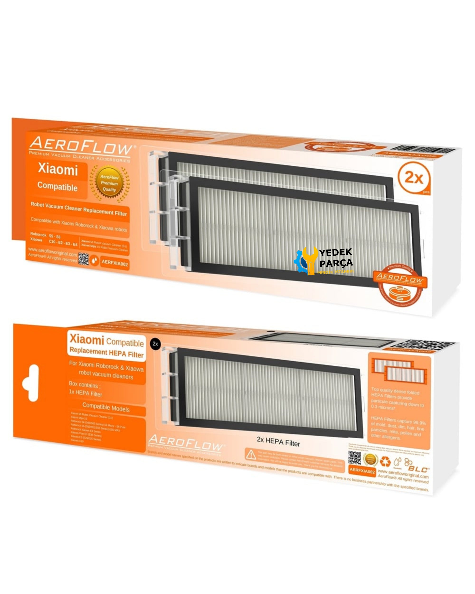 AeroFlow Xiaomi Uyumlu E25 Süpürge Hepa Filtresi (Garantili)