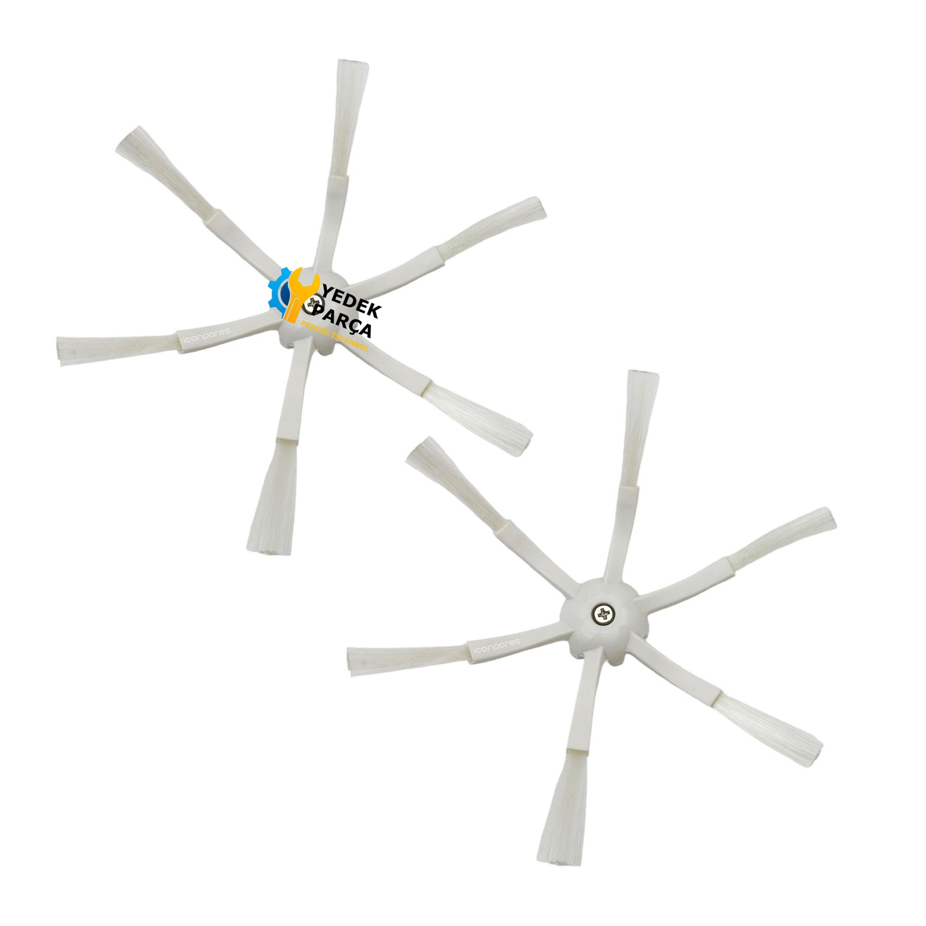 Roborock Uyumlu S5 Max, S50, S6 Max V, S6 Pure 2li 6 Kollu Yan Fırça