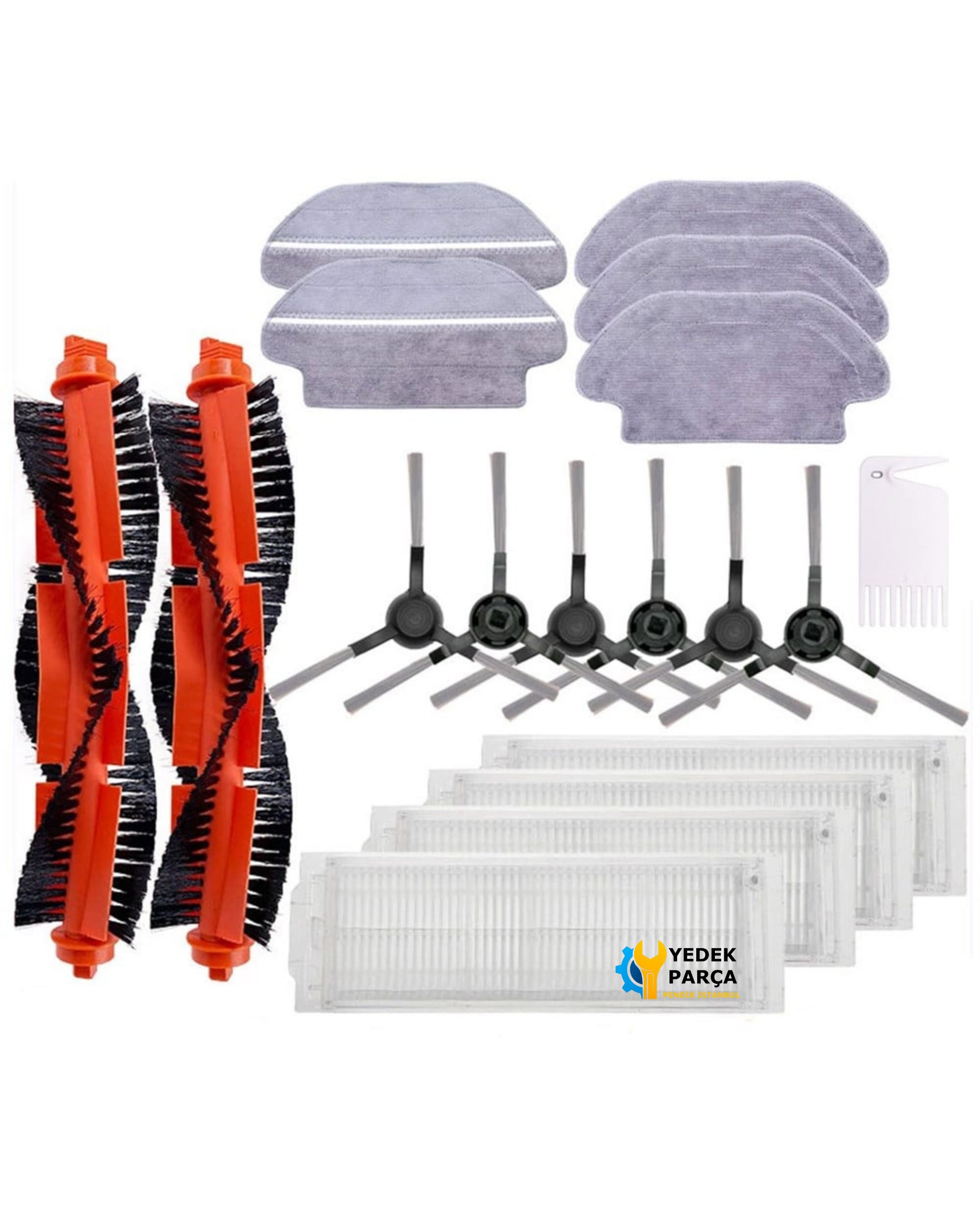 Mi Robot Vacuum Mop Pro Uyumlu 4 Parça Set