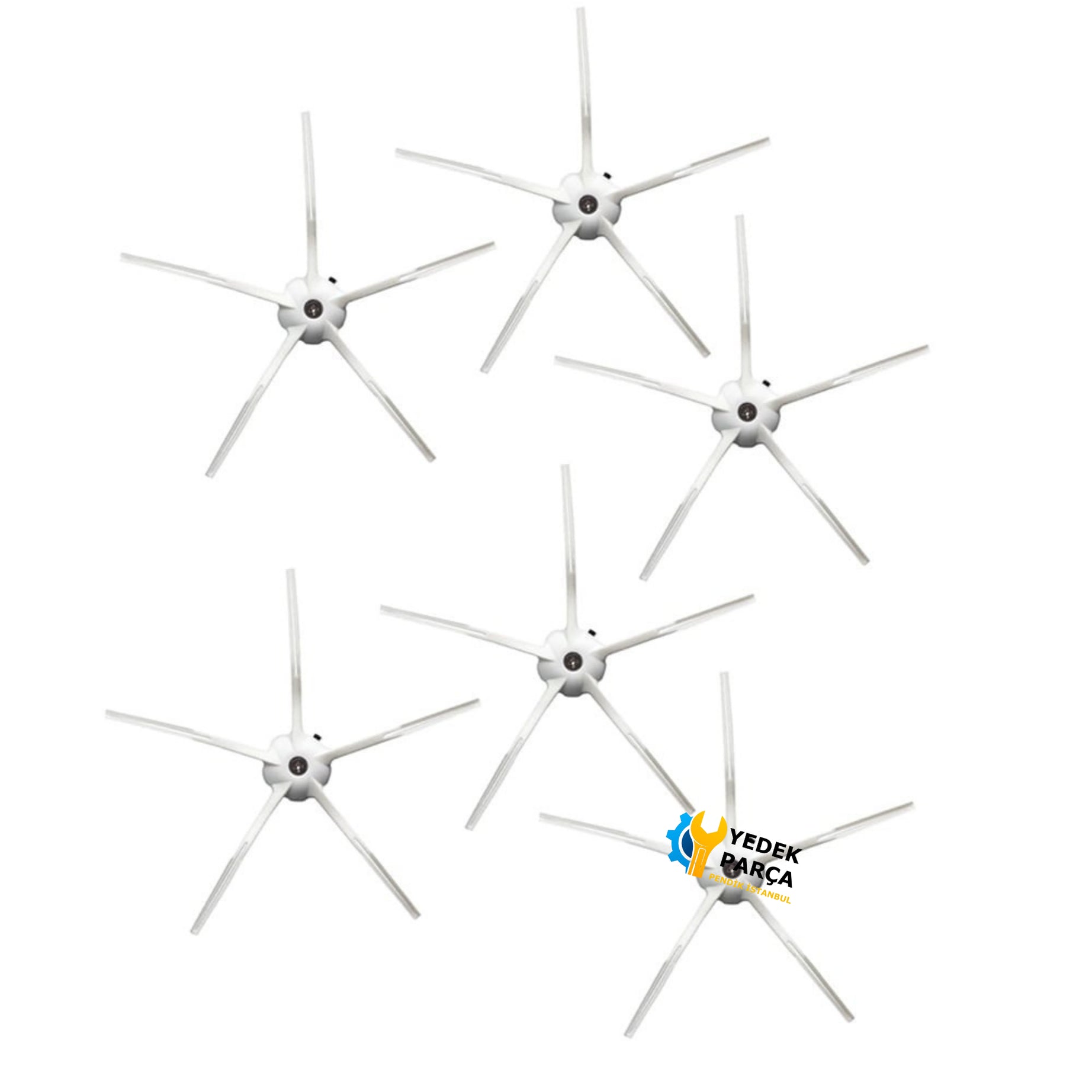 Xiaomi Uyumlu Mi Robot G1 Akıllı Robot Süpürge Fırça Beyaz 6 Adet