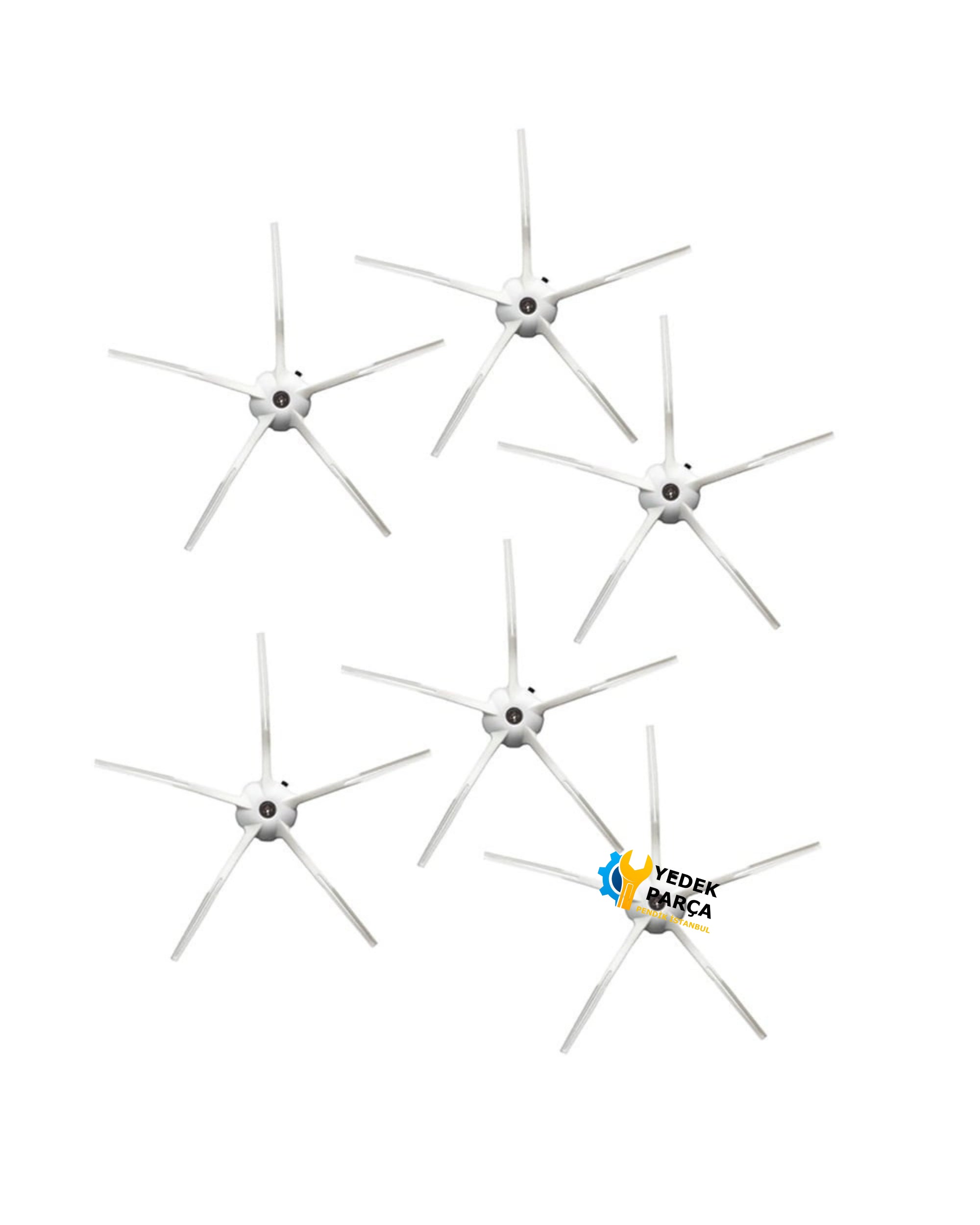 Xiaomi Uyumlu Mijia 1S Akıllı Robot Süpürge Fırça Beyaz 6 Adet