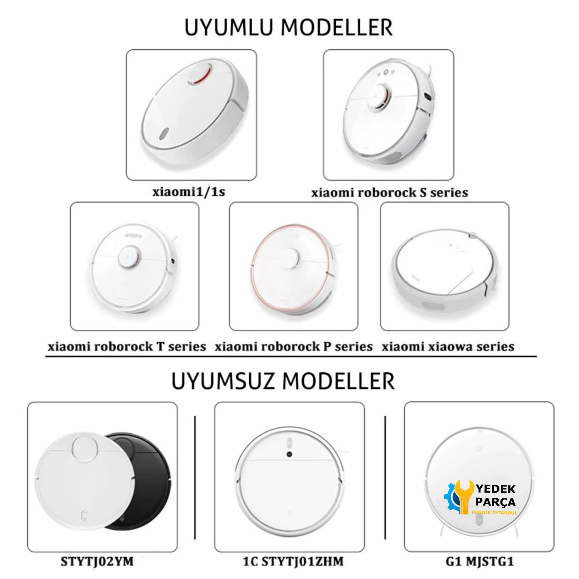 Xiaomi Uyumlu Robo-rock E2 (E20/E25 Series) Akıllı Robot Süpürge Bakım Seti