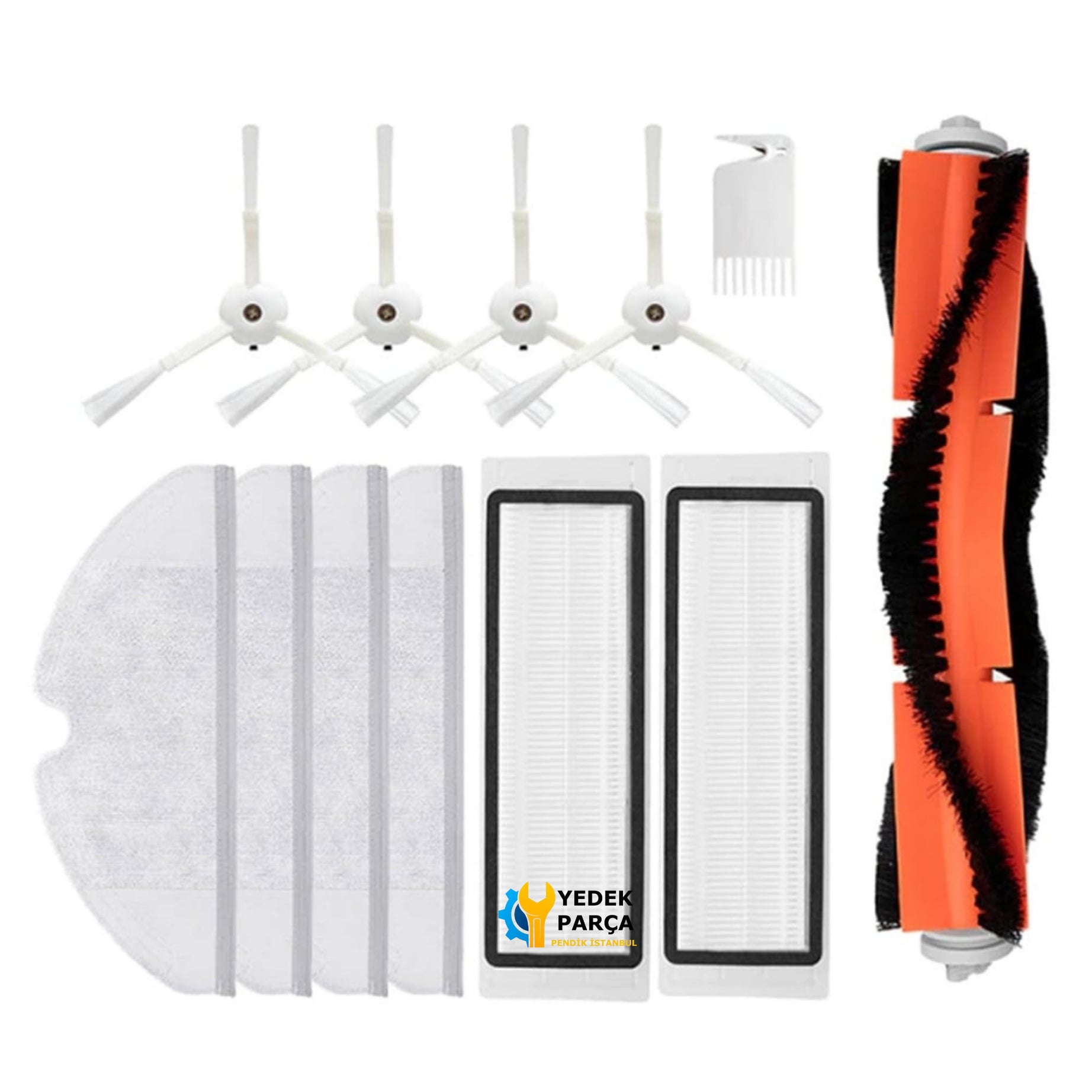 Xiaomi için Robot Süpürge Aksesuar Set 15 Parça Mi Robot S50 S51 S52 S55 S5 Max S6