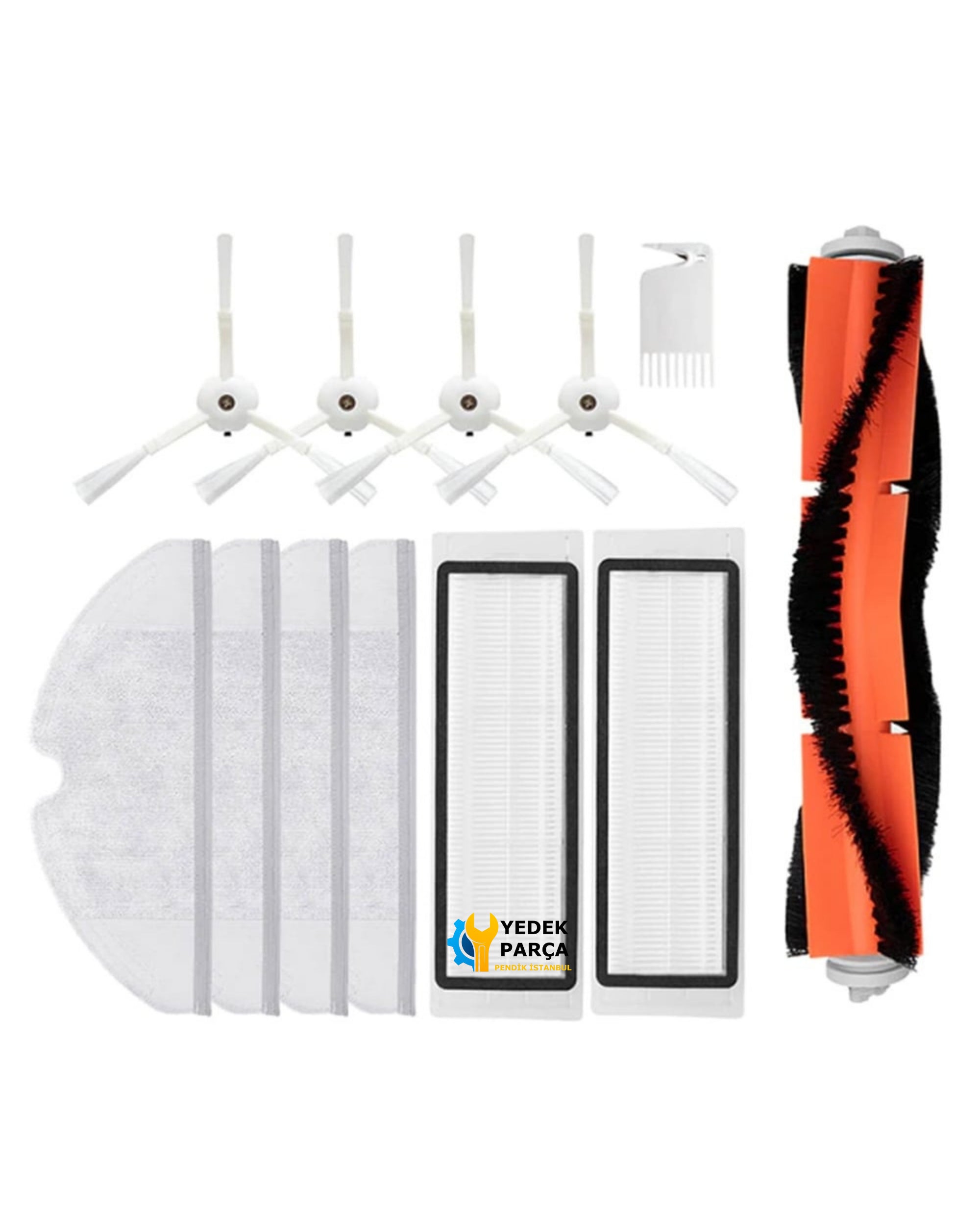 Xiaomi için Robot Süpürge Aksesuar Set 15 Parça Mi Robot S50 S51 S52 S55 S5 Max S6