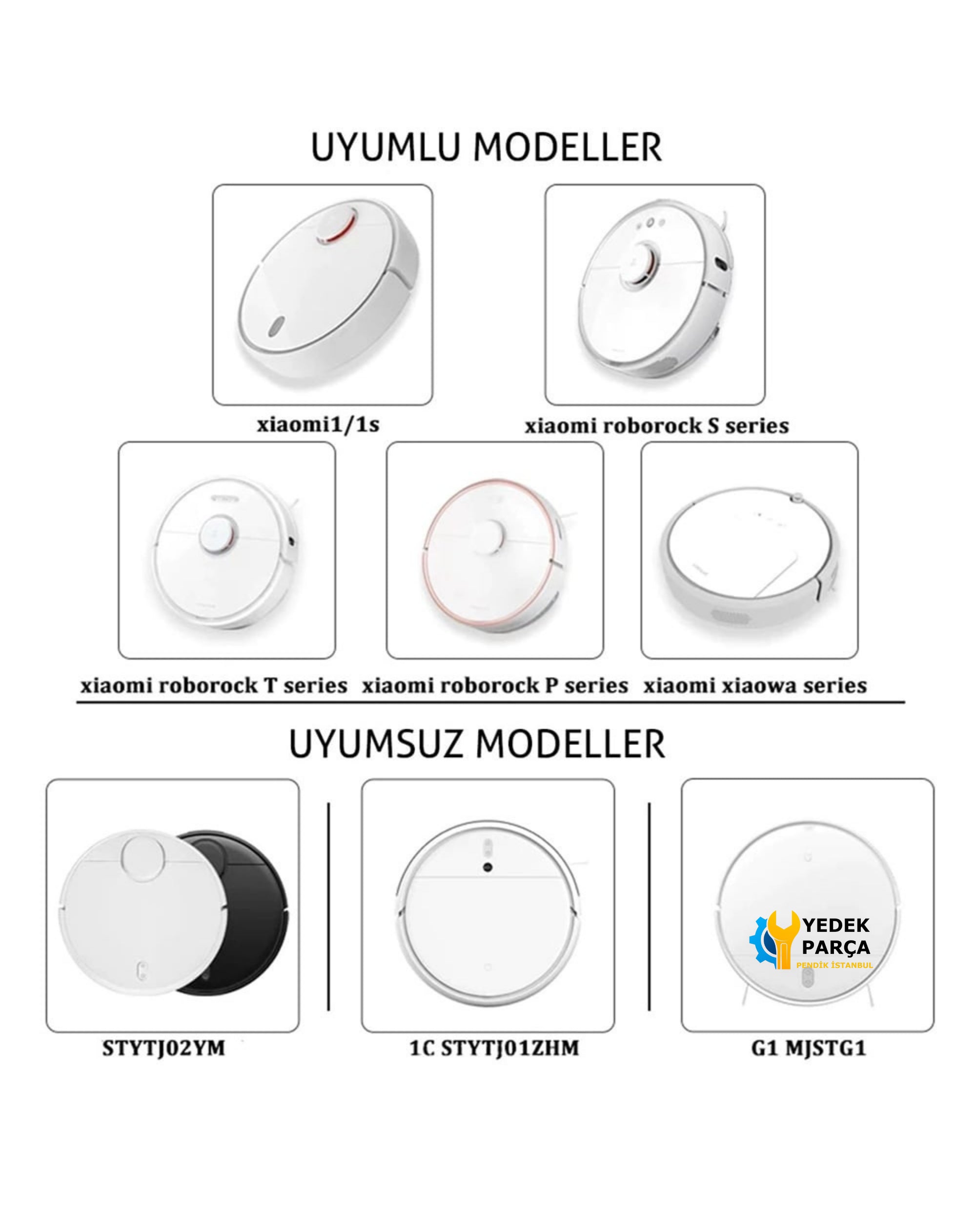 Xiaowa Uyumlu C10 Akıllı Robot Süpürge Aksesuar Seti