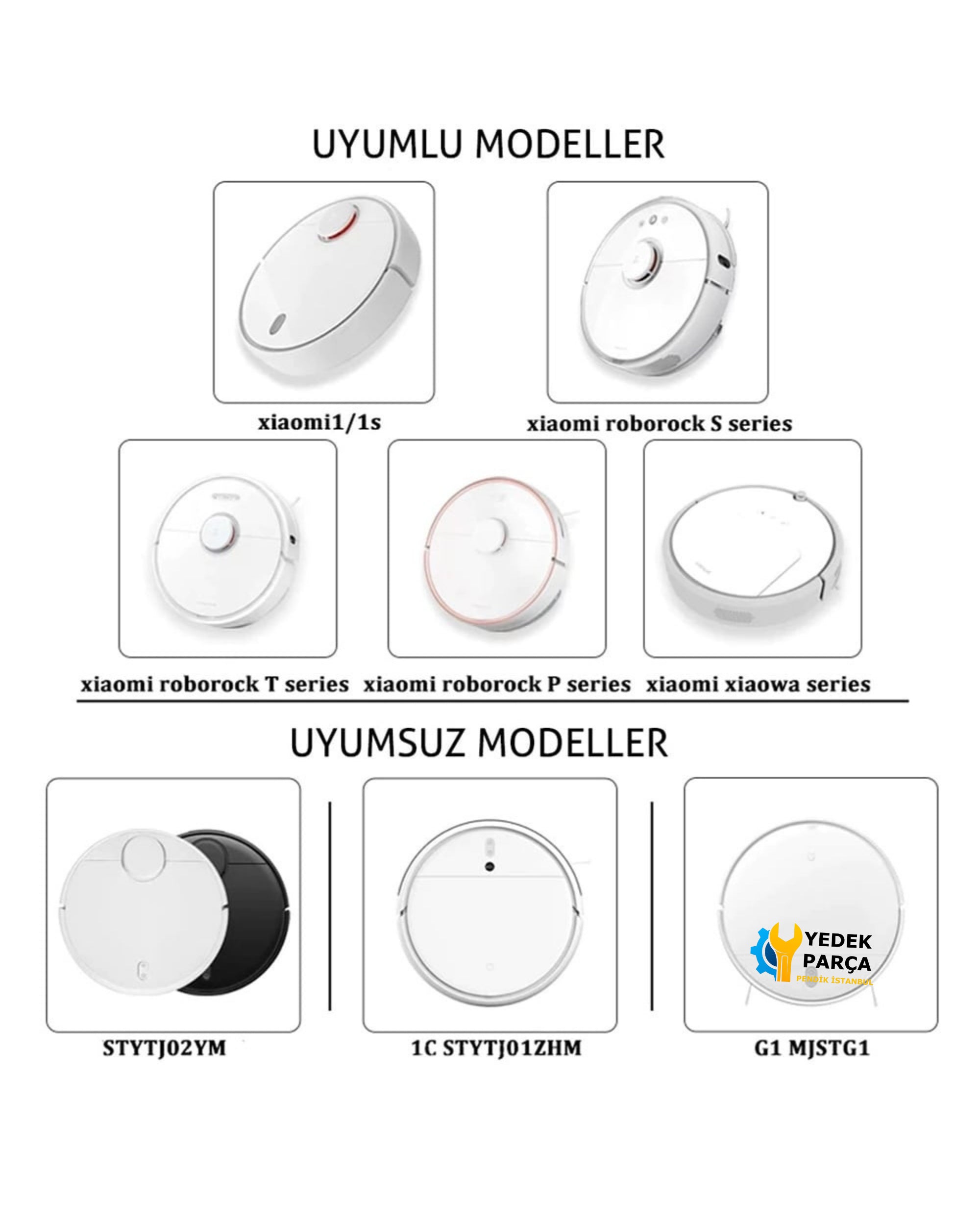 Xiaomi Uyumlu Robo-rock S5 (S50/S51/S55 Series) S5 Max Akıllı Robot Süpürge Bakım Seti