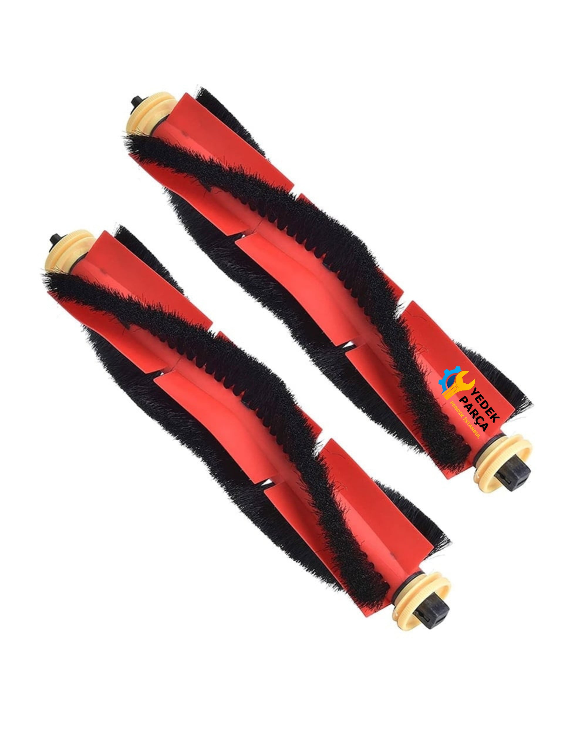 Xiaomi Uyumlu Robo-rock S6 (S60/S65 Series) S6 MaxV - S6 Pure Akıllı Robot Süpürge Ana Fırça Turuncu 2 Adet