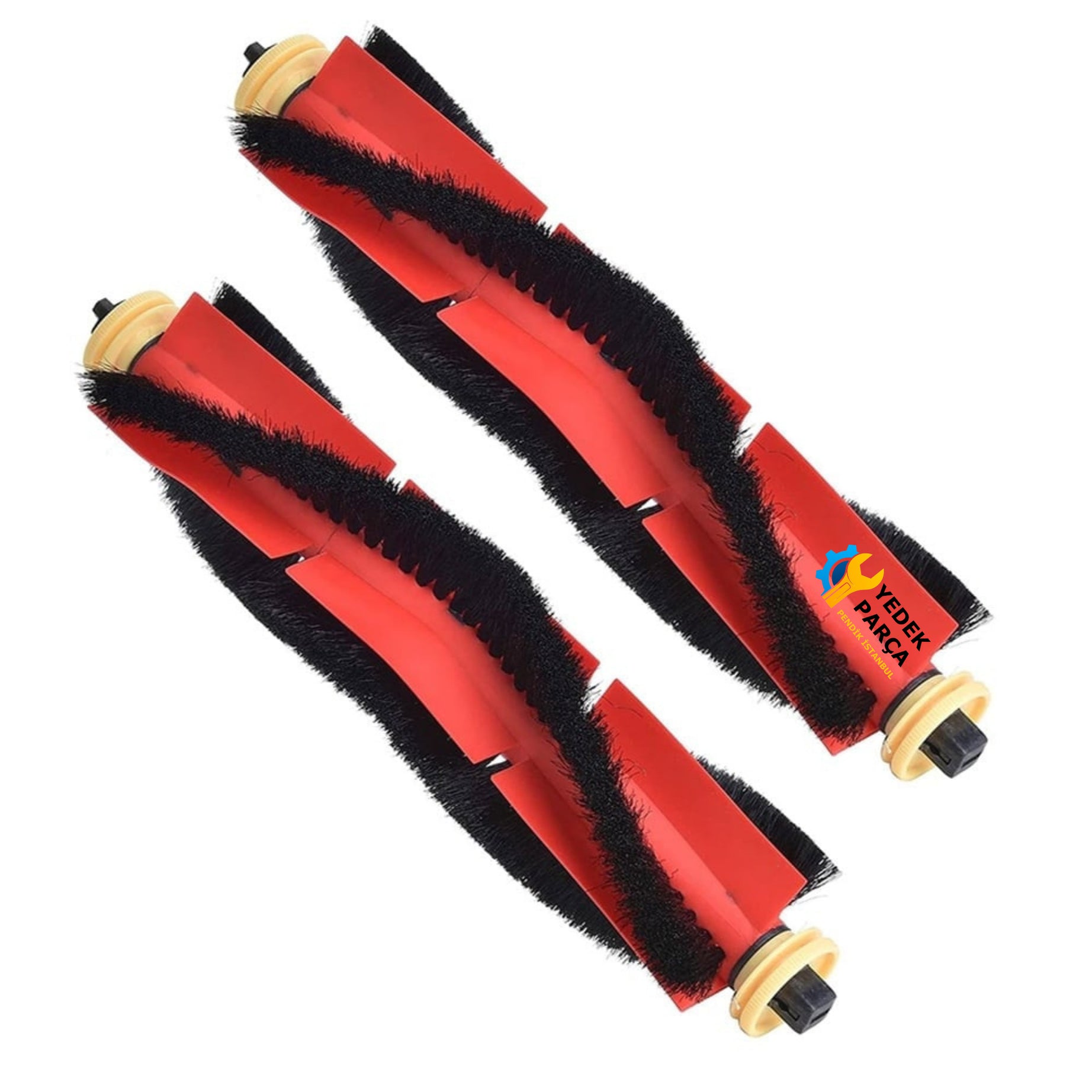 Xiaomi Uyumlu Robo-rock E2 (E20/E25 Series) Akıllı Robot Süpürge Ana Fırça Turuncu 2 Adet