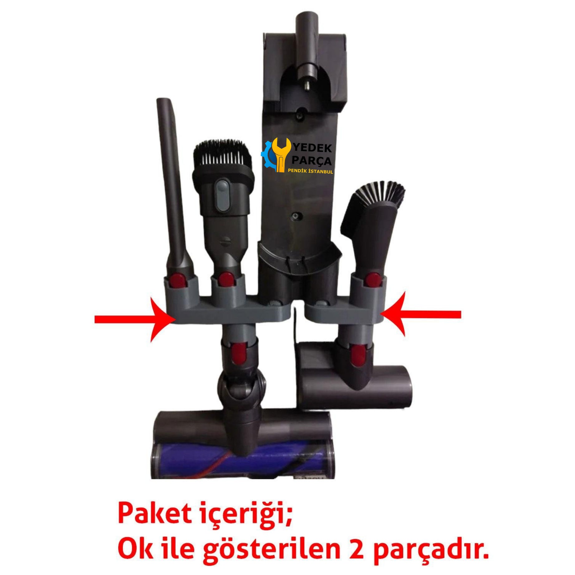 Süpürge Aksesuar Tutucu, Dyson Uyumlu V7, V8, V10, V11, V15 için Aksesuar Tutucu