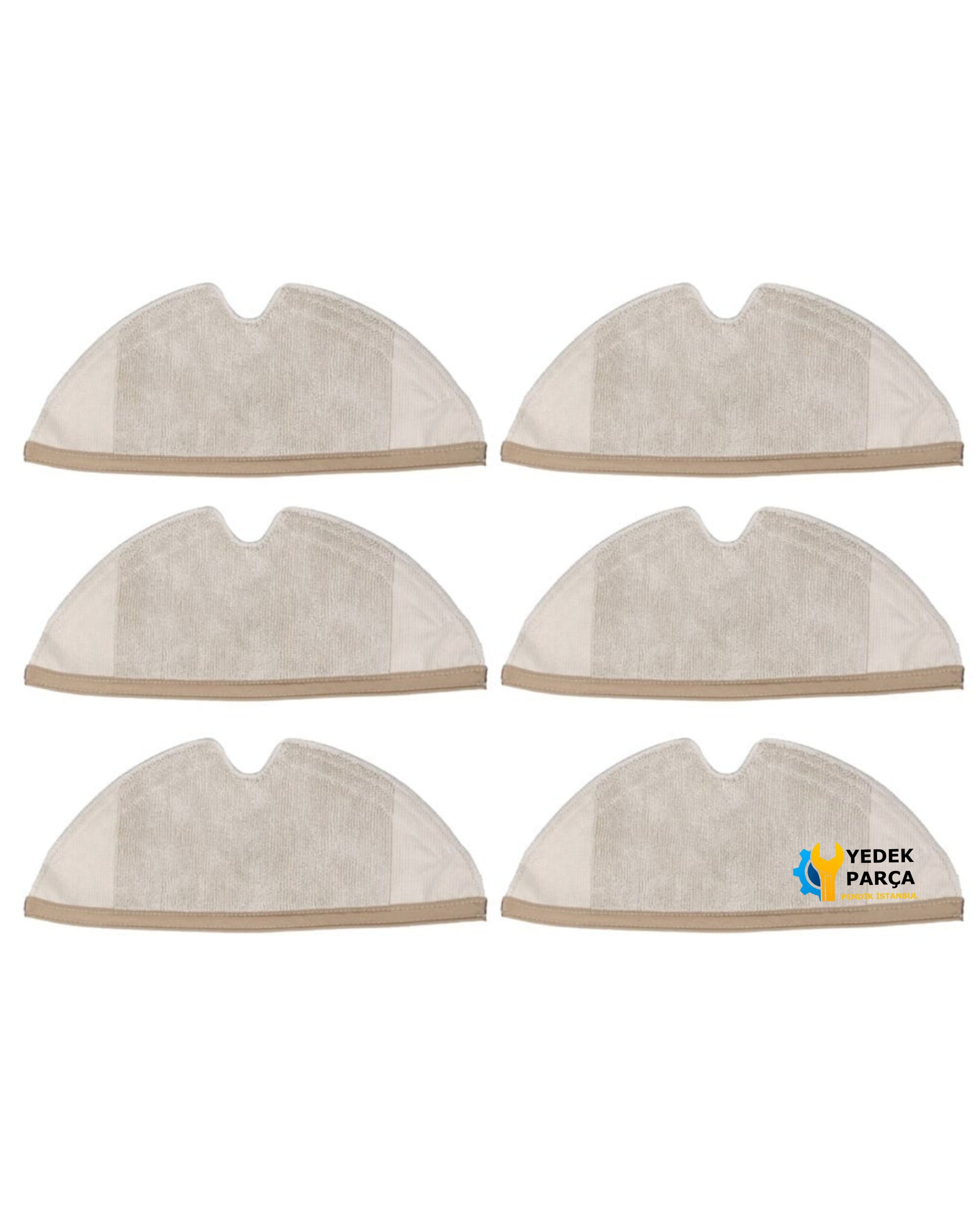 Xiaomi Uyumlu Robo-rock E2 (E20/E25 Series) Akıllı Robot Süpürge Paspası 6 Adet