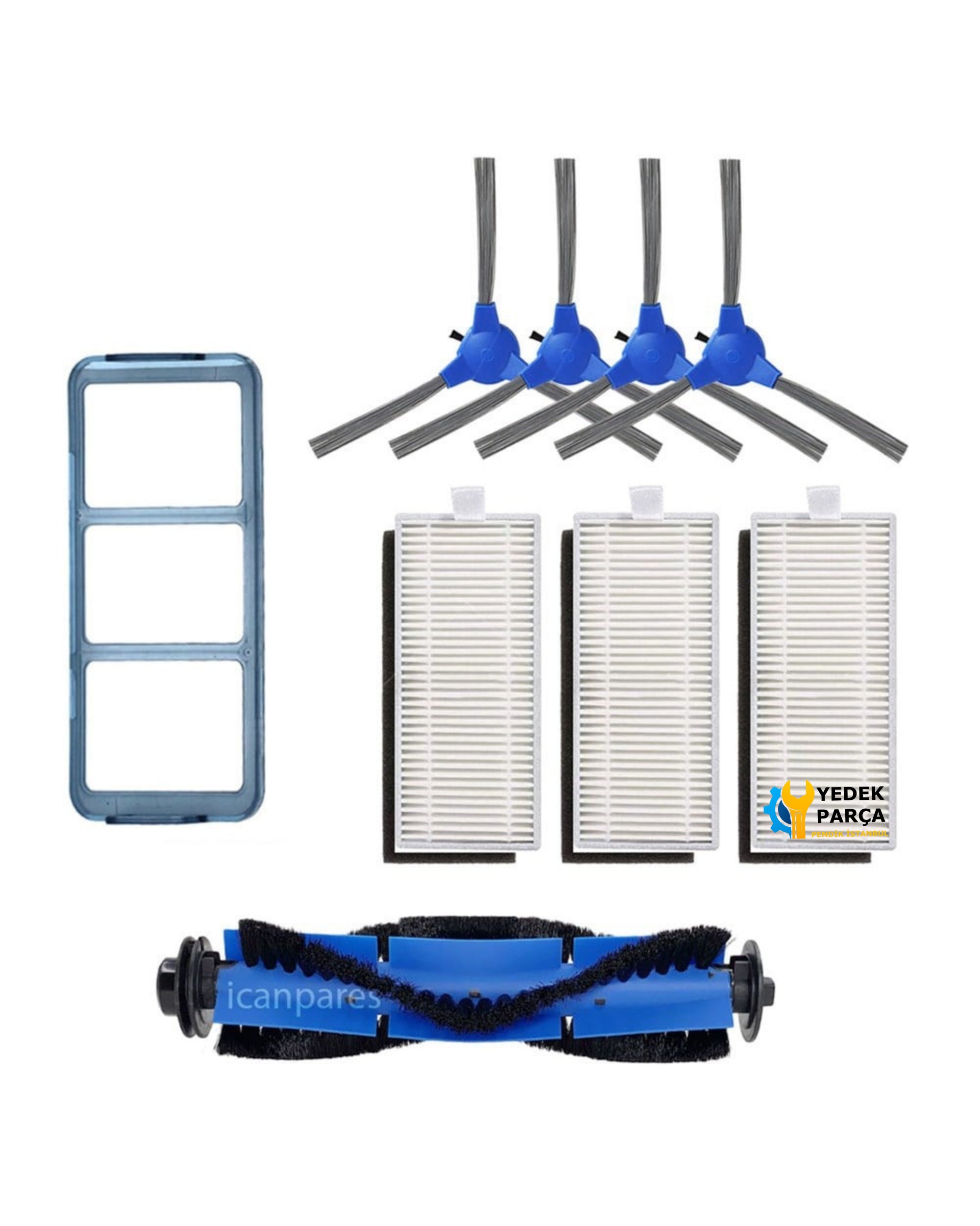 Anker Eufy Robovac Yedek Parça Seti - RoboVac 11S, RoboVac 15T, RoboVac 30, RoboVac 30C, RoboVac 15C, RoboVac 12, RoboVac 35C Uyumlu