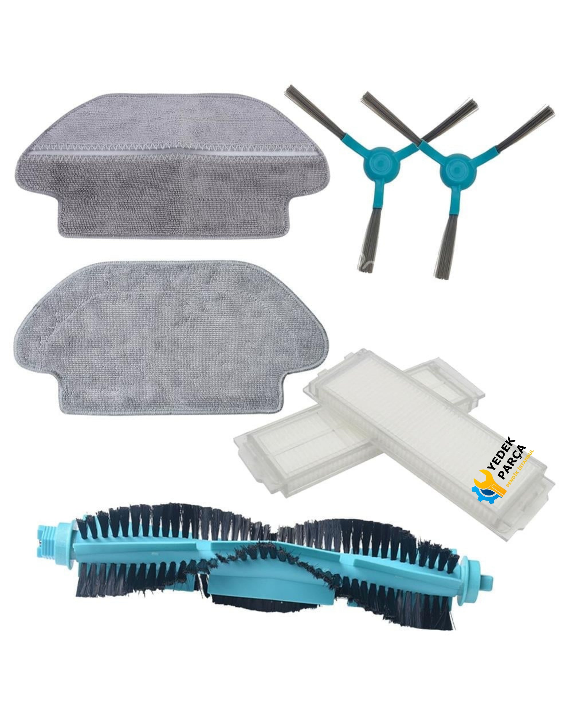 Viomi ile Uyumlu V2 / V2 Pro / V3 Se Robot Süpürge 7lİ Yedek Parça Set