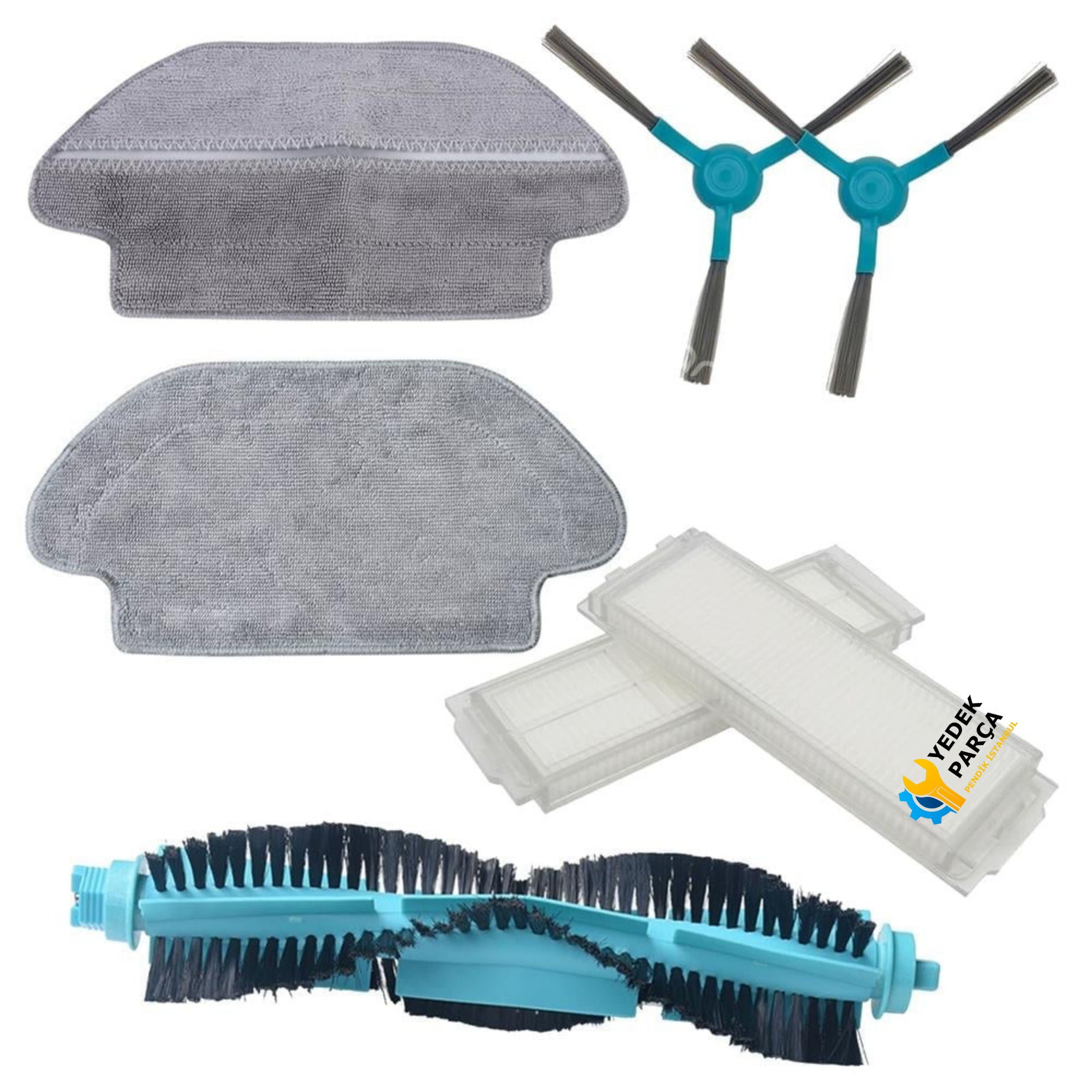 Viomi ile Uyumlu V2 / V2 Pro / V3 Se Robot Süpürge 7lİ Yedek Parça Set